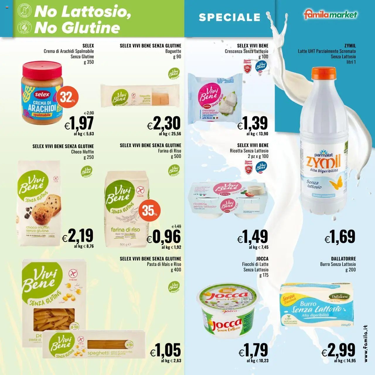 Volantino Famila del 18.09.2025 | Pagina: 9 | Prodotti: Fiocchi di latte, Mais, Arachidi, Crescenza