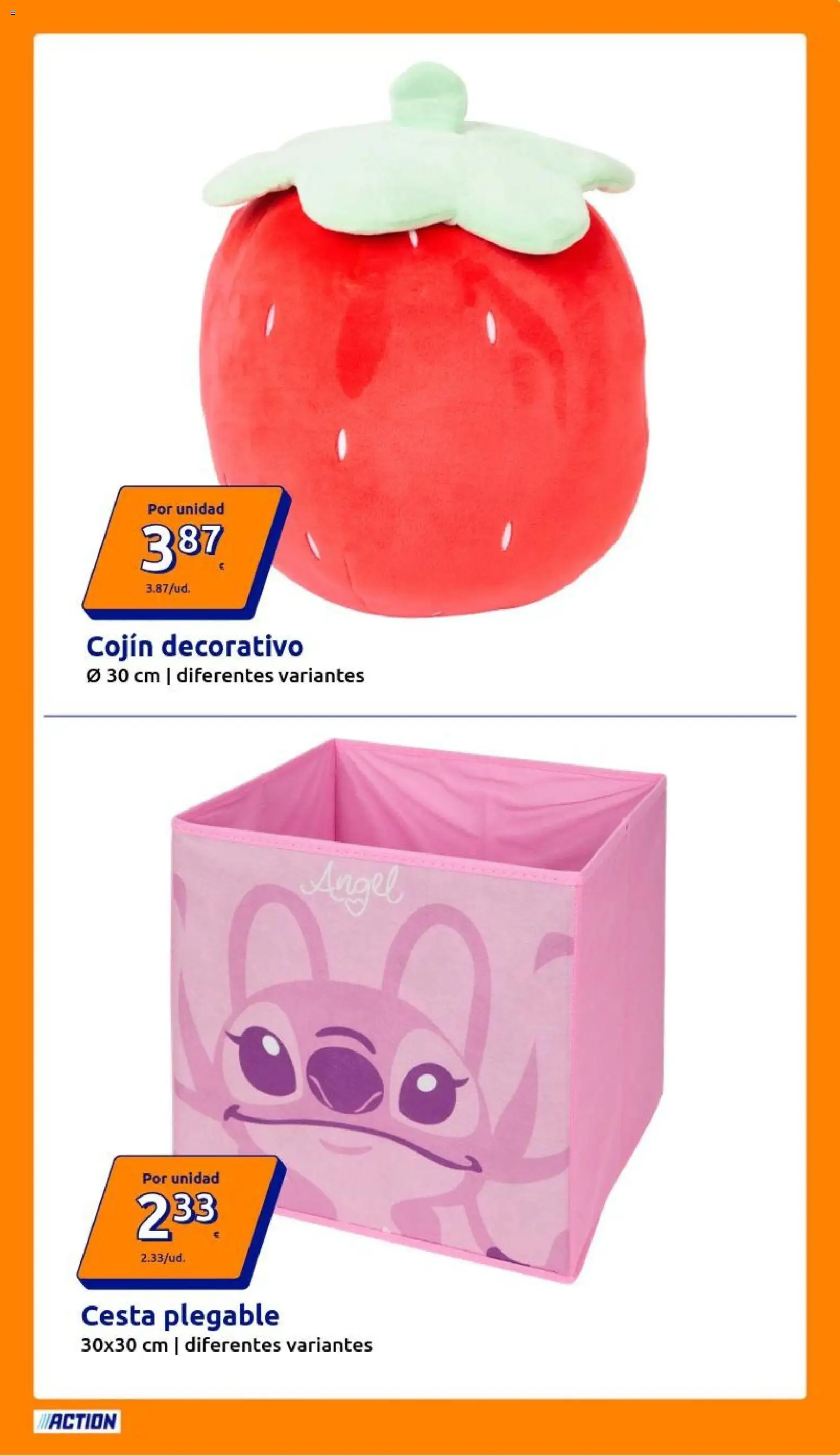 Action folleto │ válido desde el 01.04.2026 | Página: 9 | Productos: Cojín, Cesta