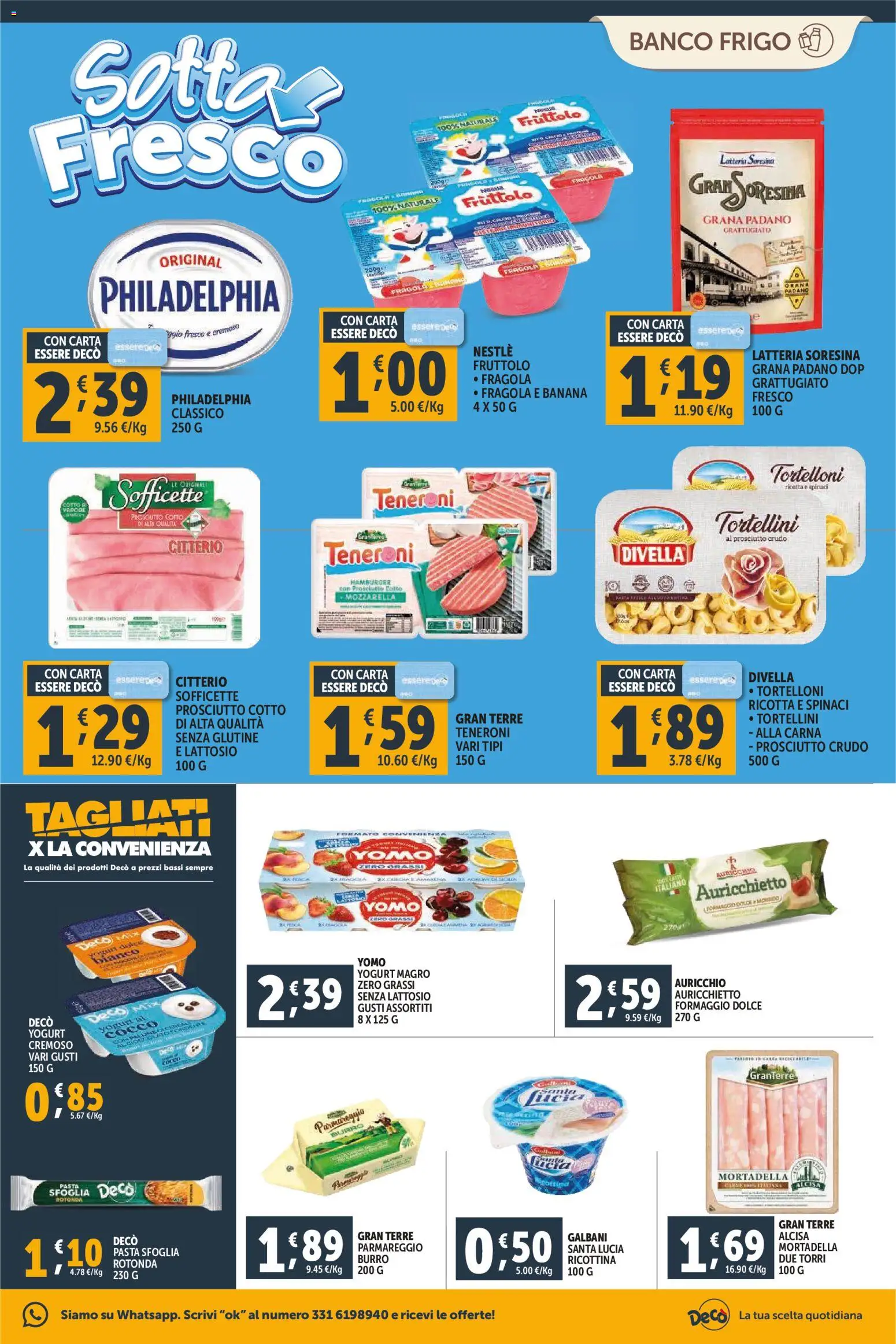 Volantino Decò del 23.02.2026 | Pagina: 5 | Prodotti: Spinaci, Mortadella, Cocco, Grana Padano