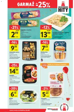Intermarche Gazetka od 18.09.2025 | Strona: 29 | Produkty: Szynka, Bagietka, Sałatka, Ziemniaki