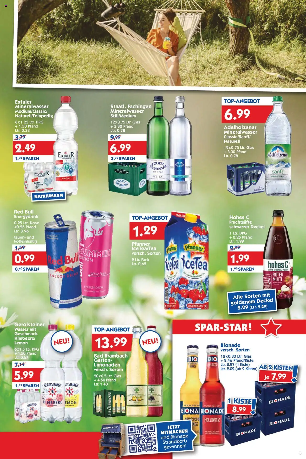 HOL’AB! Prospekt 	 - gültig ab dem 28.07.2025 | Seite: 5 | Produkte: Energy, Wasser, Himbeere, Hohes c