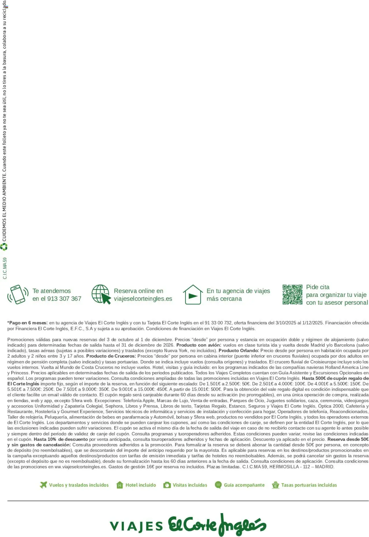 Viajes El Corte Inglés - Grandes Viajes │ válido desde el 09.10.2025 | Página: 8 | Productos: Té, Juguetes