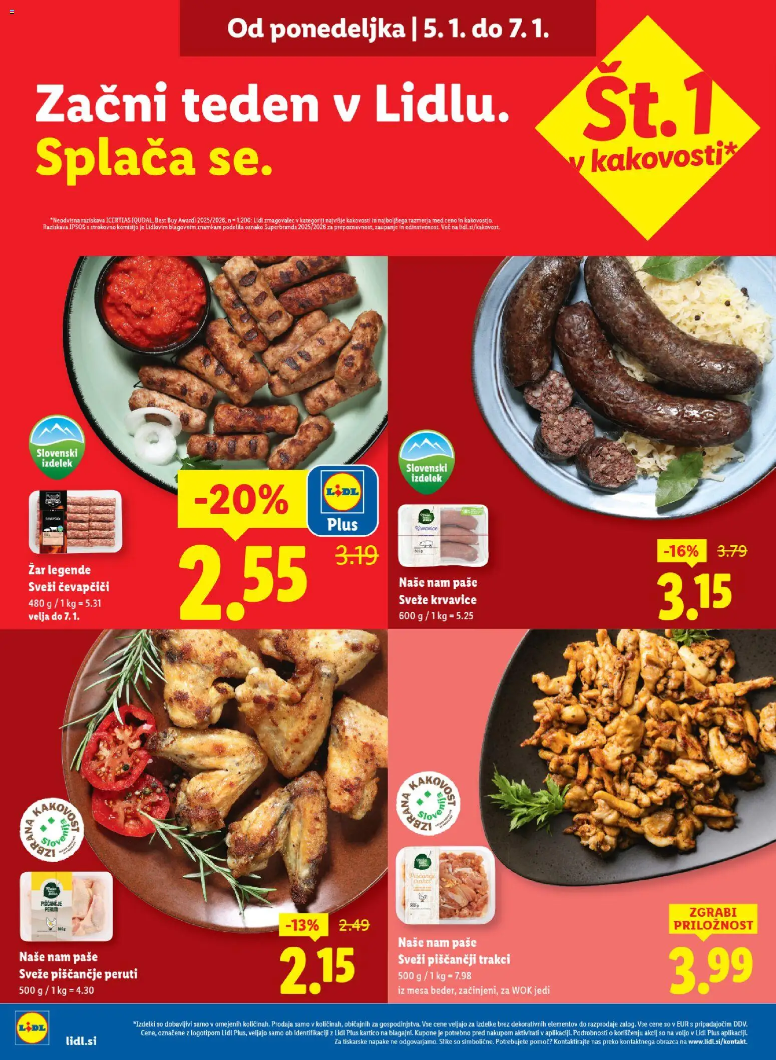 Novi Lidl katalog ponudbe – veljaven od 30.12.2025 | Stran: 20 | Izdelki: Čevapčiči, Zar