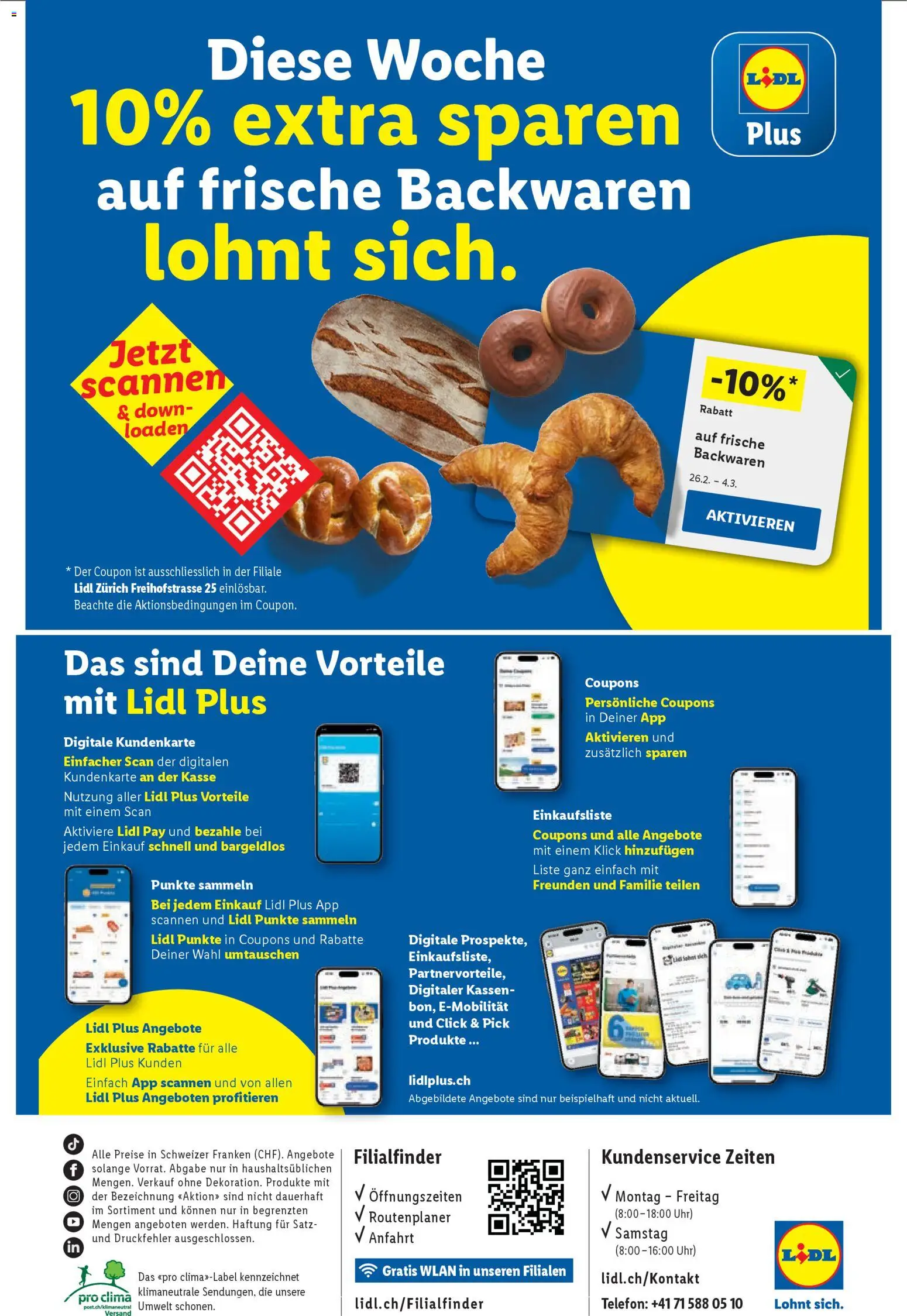 Lidl Aktionen Neueröffnung Zürich – gültig ab 26.02.2026 | Seite: 4 | Produkte: Uhr