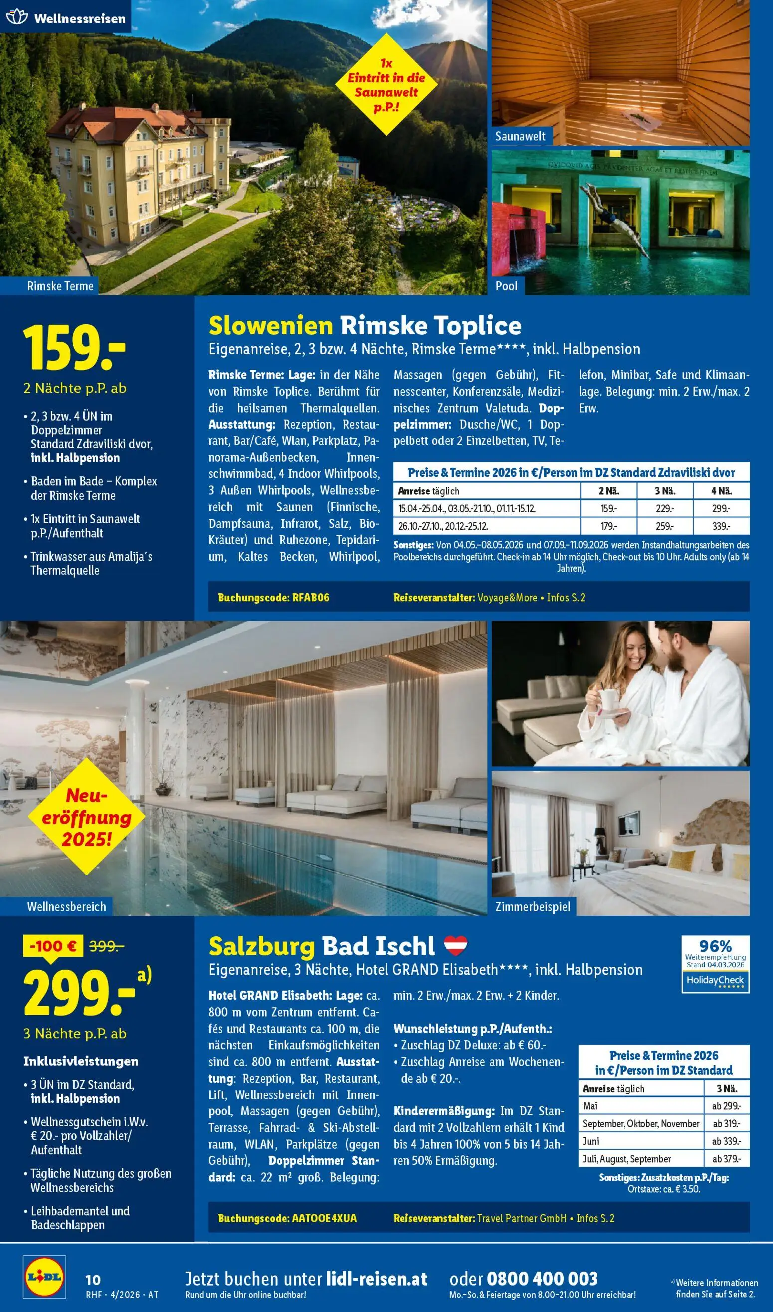 Lidl April Reise - Highlights gültig ab 28.03.2026 | Seite: 10 | Produkte: Uhr, Bad