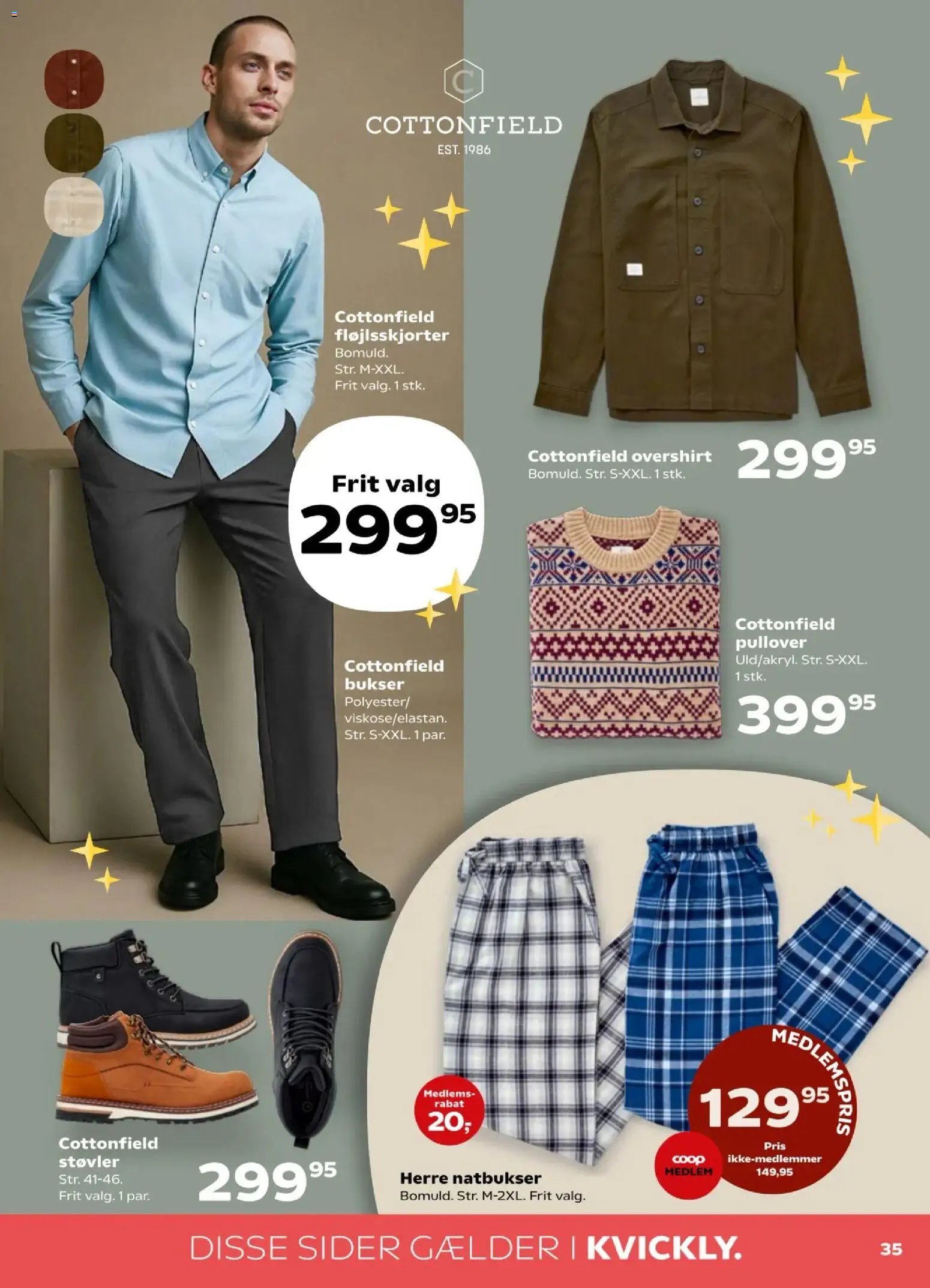 Kvickly tilbudsavis – gyldig fra 31.10.2025 | Side: 37 | Produkter: Bukser, Støvler