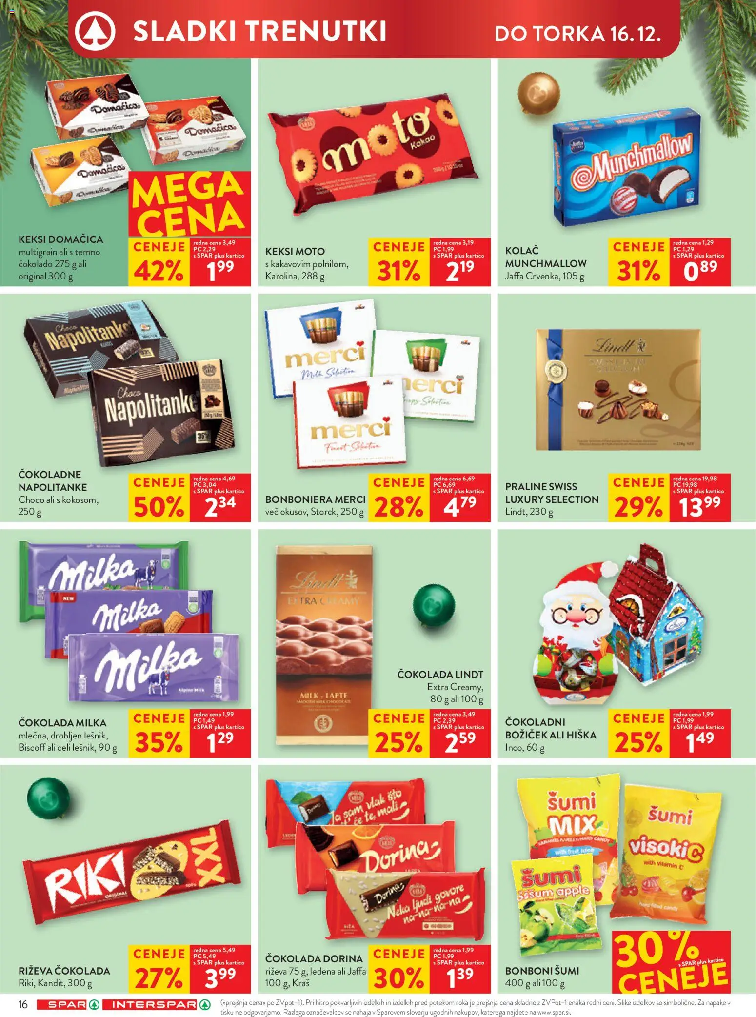 Novi Spar katalog ponudbe – veljaven od 10.12.2025 | Stran: 19 | Izdelki: Napolitanke, Keksi, Bonboni, Bonboniera