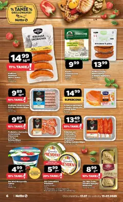 Netto gazetka - Spożywcza od 17.07.2025 | Strona: 6 | Produkty: Grill, Camembert, Kiełbasa śląska, Pieprz