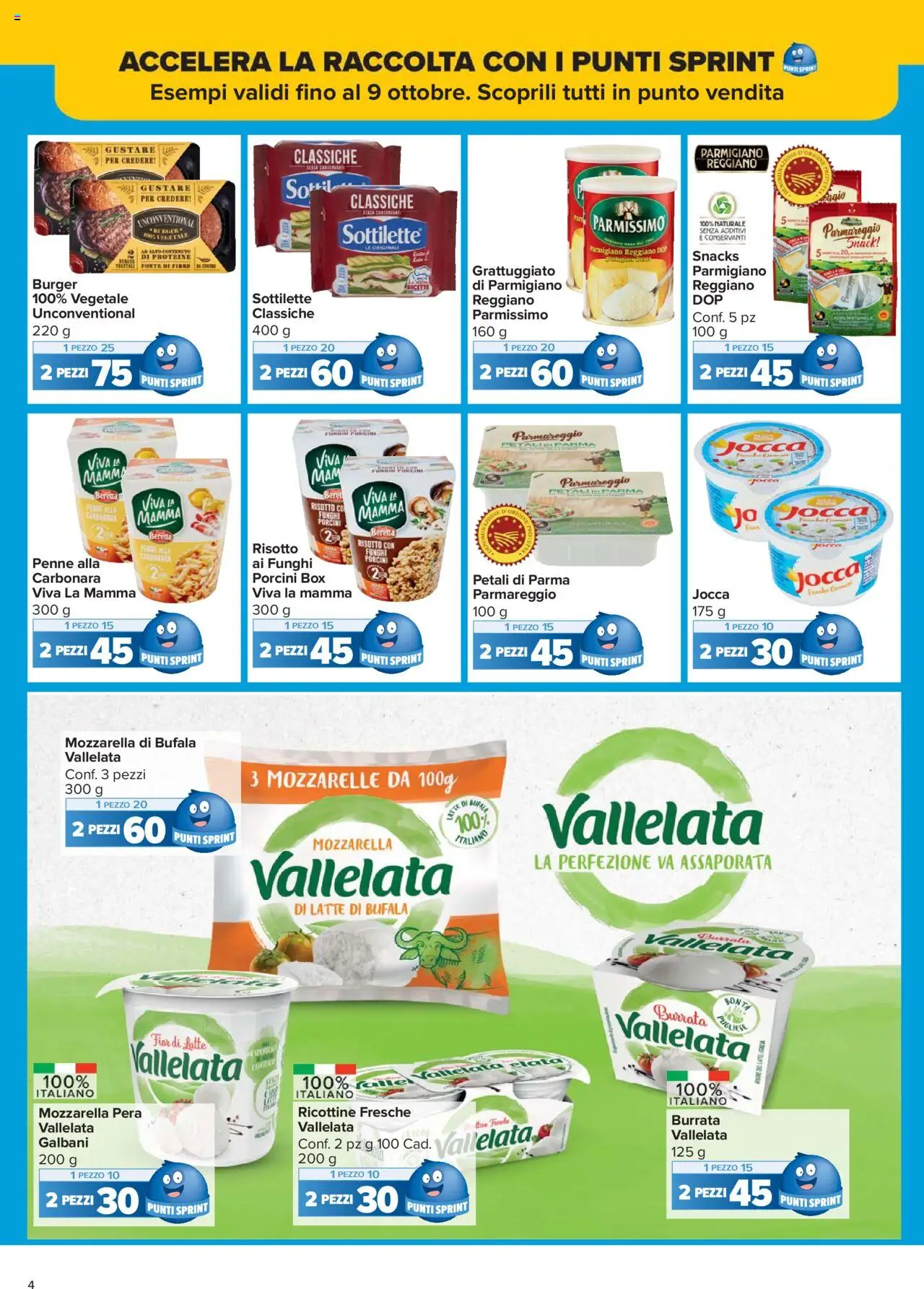 Volantino Carrefour del 15.09.2025 | Pagina: 4 | Prodotti: Pera, Parmigiano reggiano, Parmigiano, Burrata