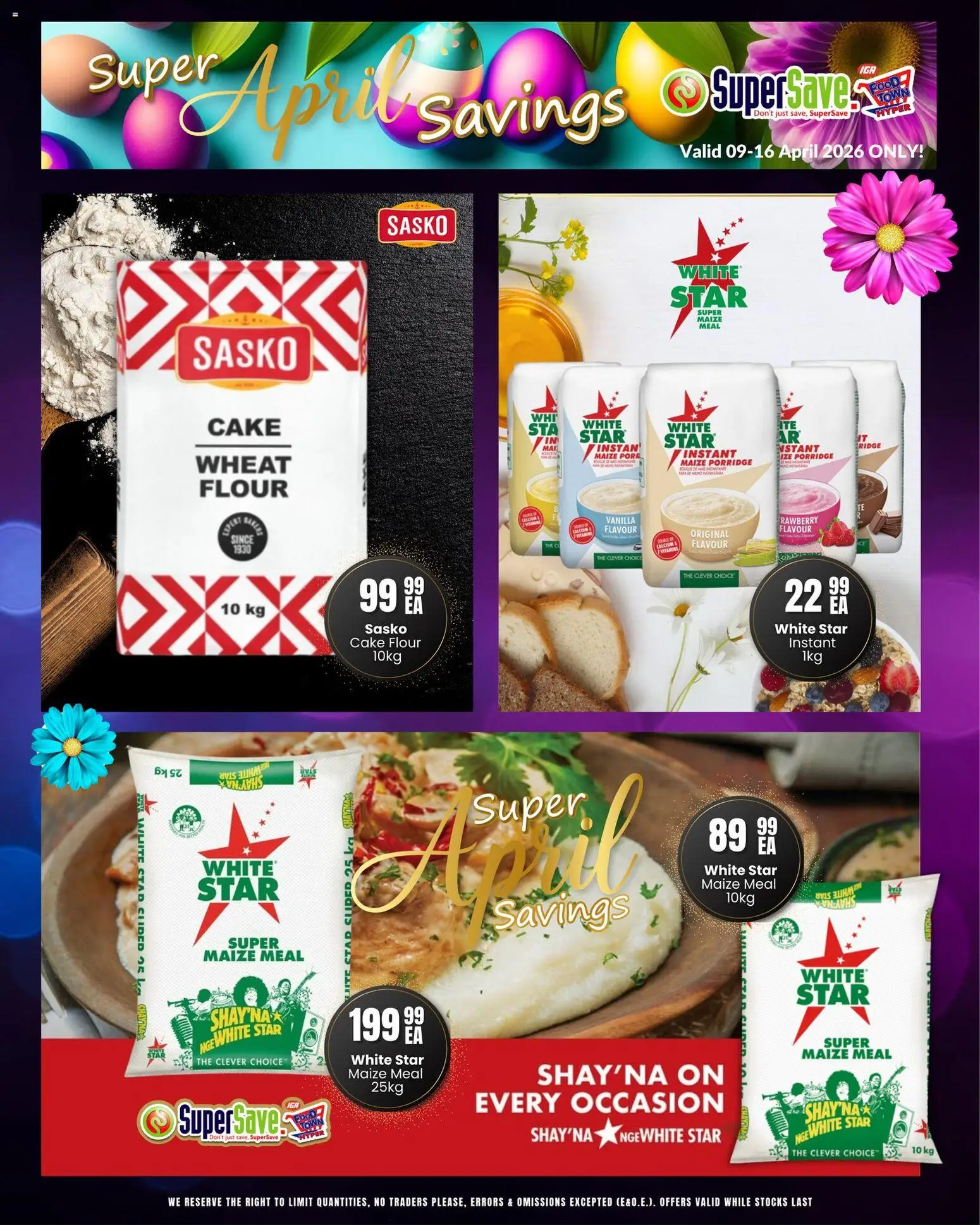 New Super Save catalogue – valid from 09.04.2026 | Page: 6 | Products: Cake, Flour, Maize meal