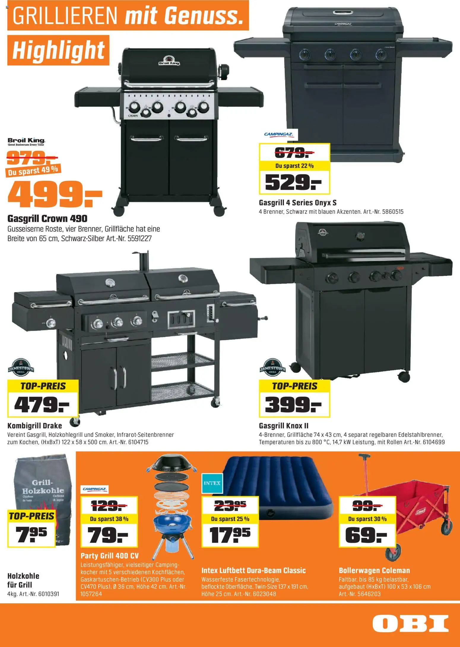 OBI - ALLES MACHBAR MIT OBI – gültig ab 28.02.2026 | Seite: 9 | Produkte: Kocher, Grill