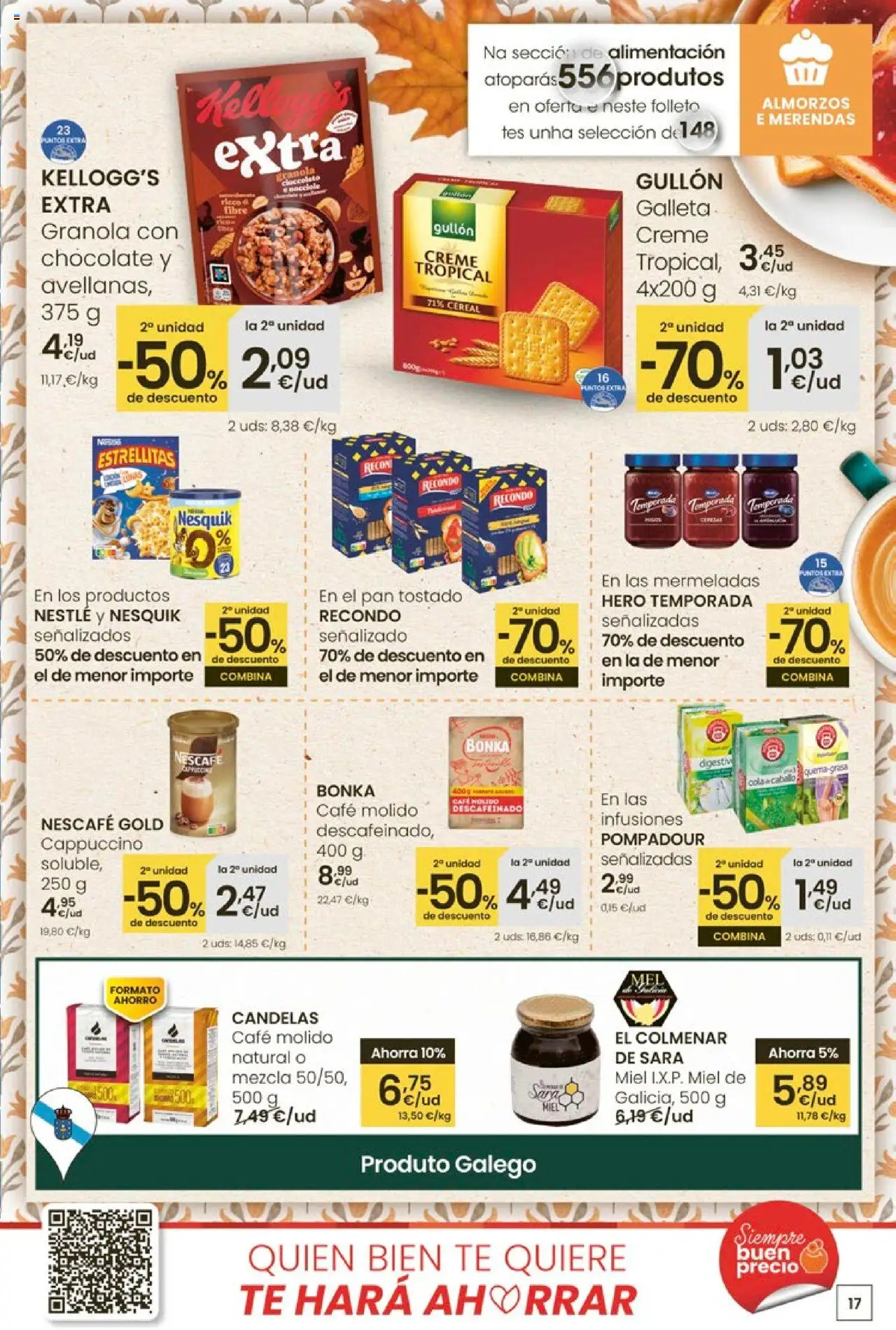Eroski - Ofertón │ válido desde el 16.10.2025 | Página: 17 | Productos: Ψηφιακή κάμερα, Café, Café molido, Té