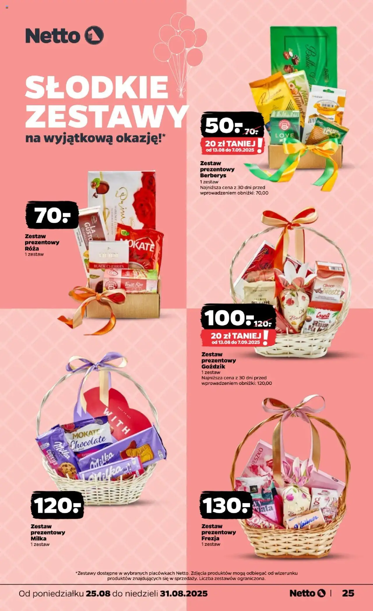 Netto gazetka - Spożywcza od 25.08.2025 | Strona: 25 | Produkty: Goździk, Milka