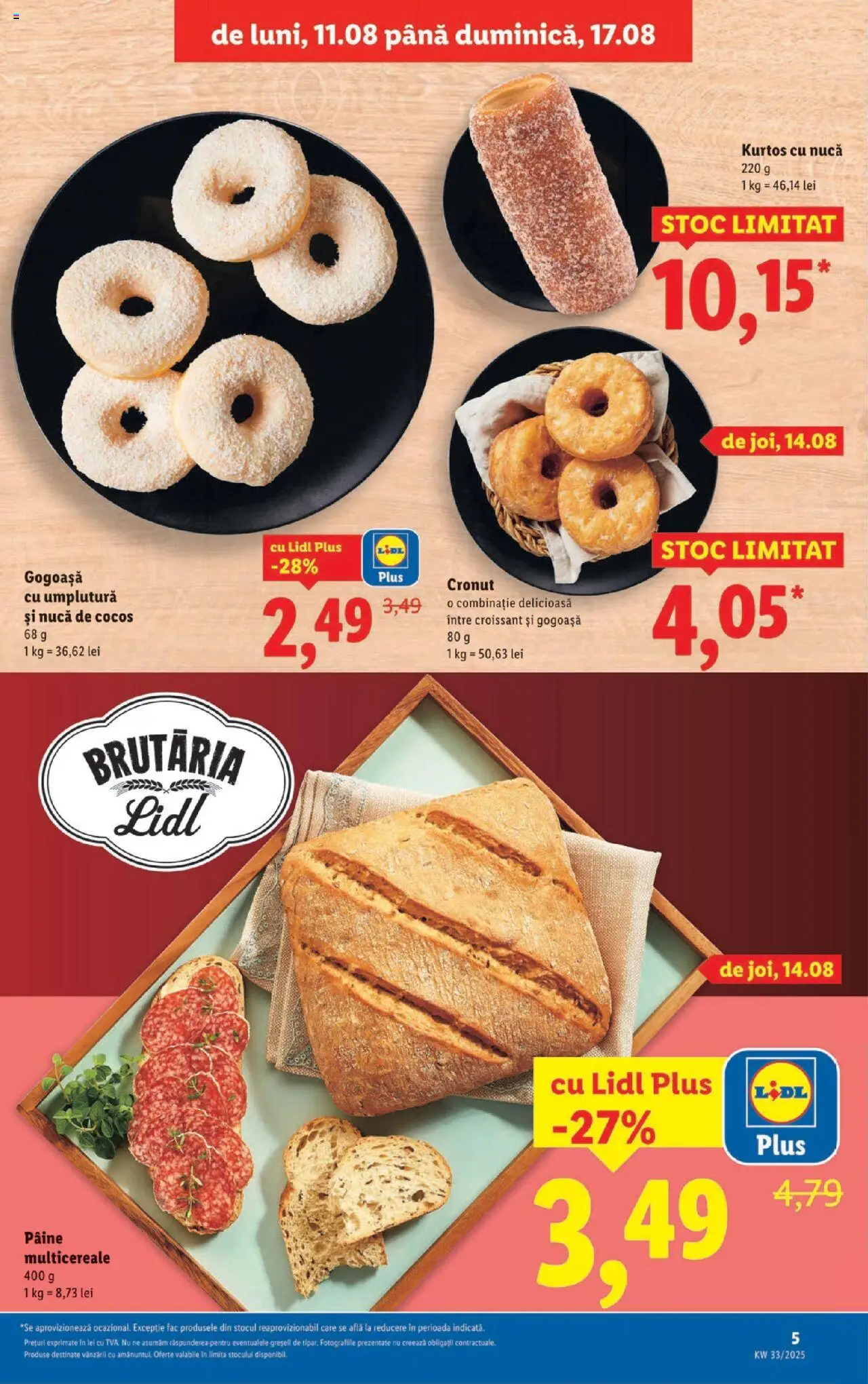 Catalog Lidl – valabil de la 11.08.2025 | Pagină: 5 | Produse: Divan, Pâine
