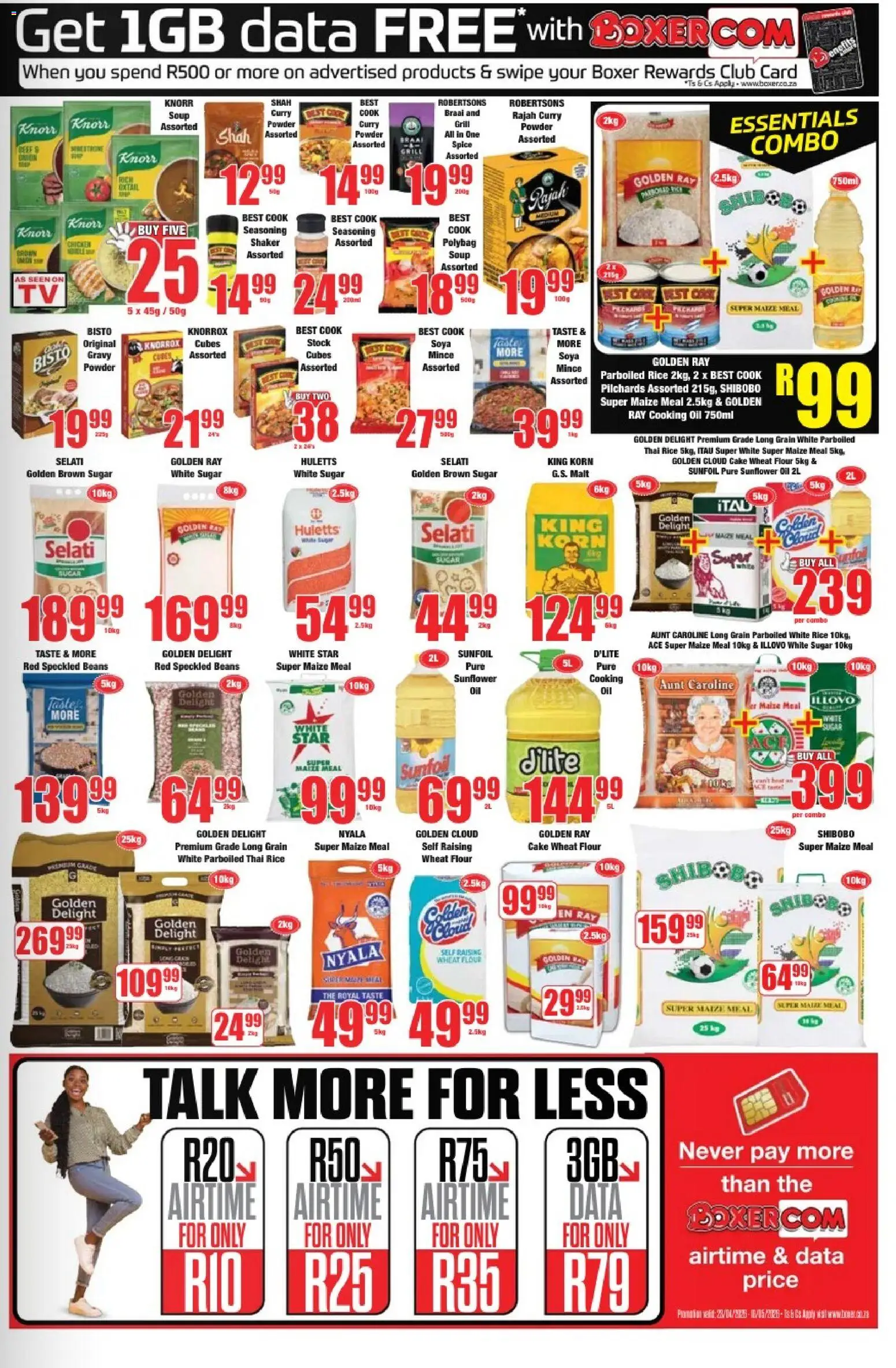 New Boxer catalogue – valid from 23.04.2026 | Page: 9 | Products: Cake, Oil, Gravy, Curry powder