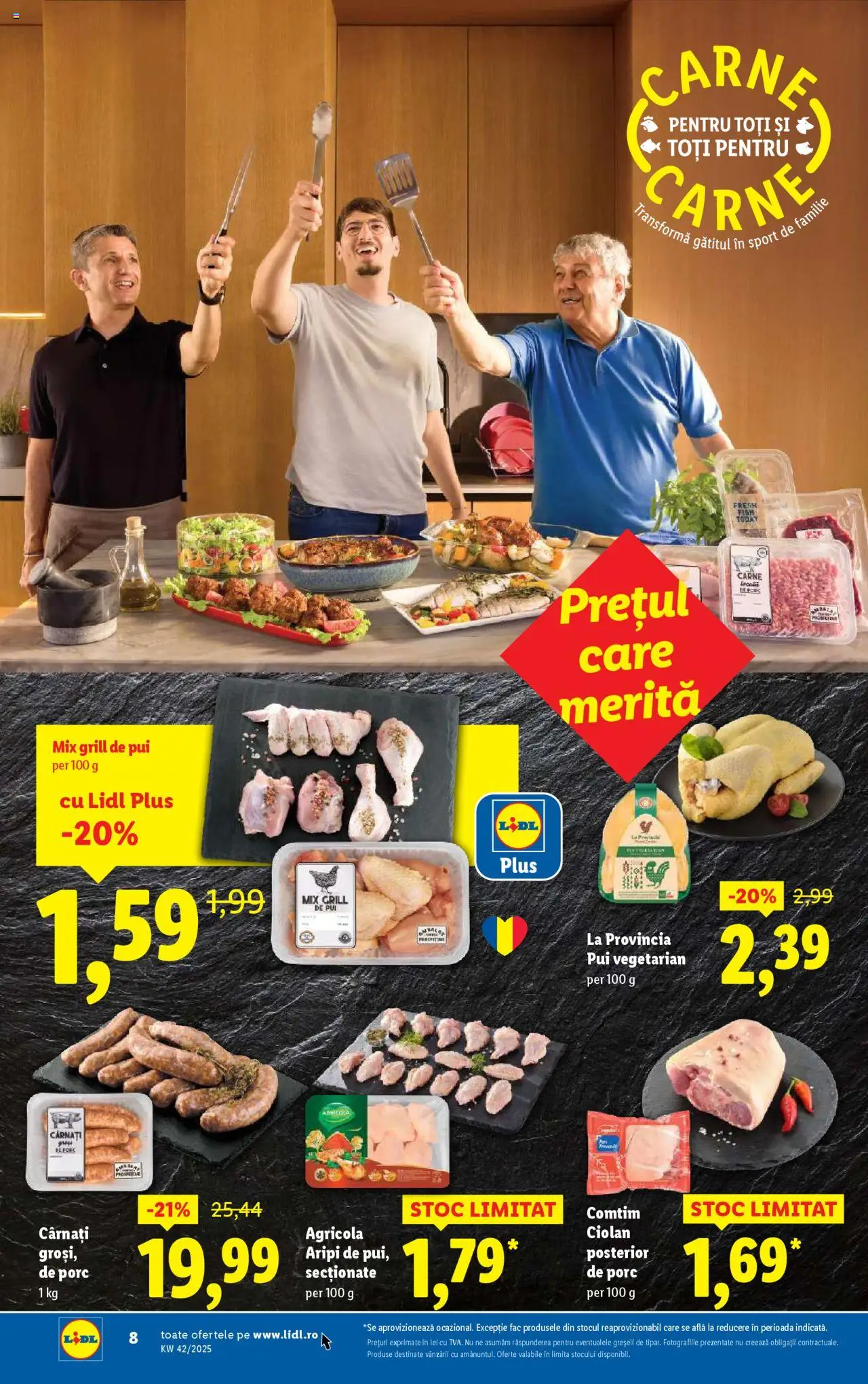 Noul catalog Lidl – valabil de la 13.10.2025 | Pagină: 8 | Produse: Grill, Hacıyatmaz Kedi Oyuncağı, Cârnați