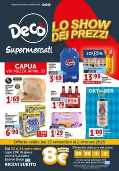 Anteprima del volantino Decò Supermercati - Capua catalogo valido a partire dal 23.09.2025