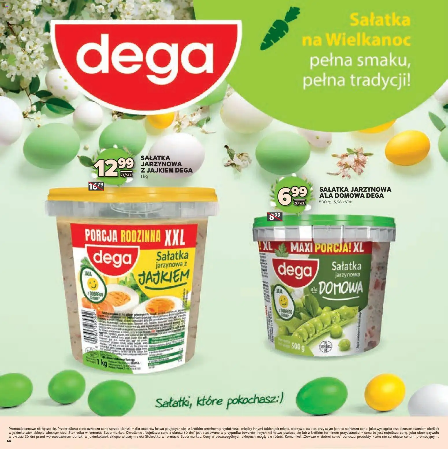 Stokrotka gazetka - Wielkanoc od 19.03.2026 | Strona: 44 | Produkty: Stokrotka, Sałatka