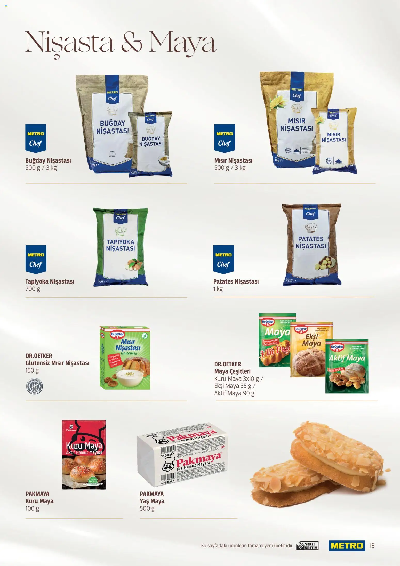 Metro - Pastacılık Kataloğu - 06.04.2026 tarihinden itibaren geçerlidir | Sayfa: 13 | Ürünler: Patates, Mısır