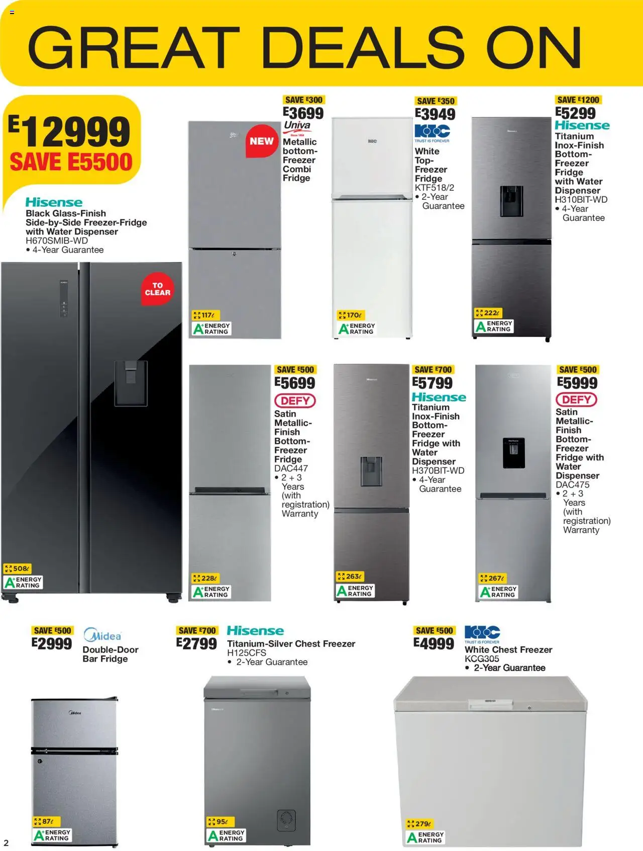 New OK Furniture catalogue – valid from 17.09.2025 | Page: 2 | Products: Freezer, Freezer fridge, Fridge, Water