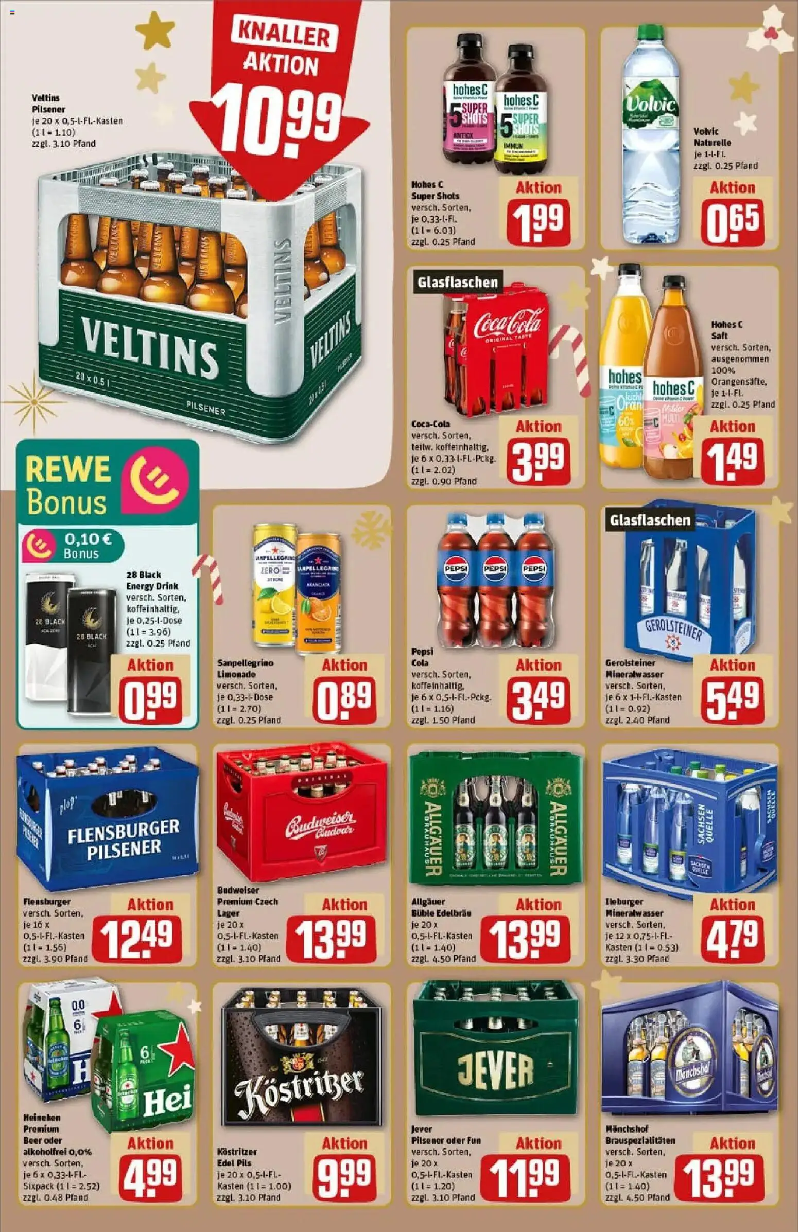 Rewe prospekt Weißenfels	 – gültig ab 07.12.2025 | Seite: 16 | Produkte: Coca cola, Limonade, Heineken, Hohes c