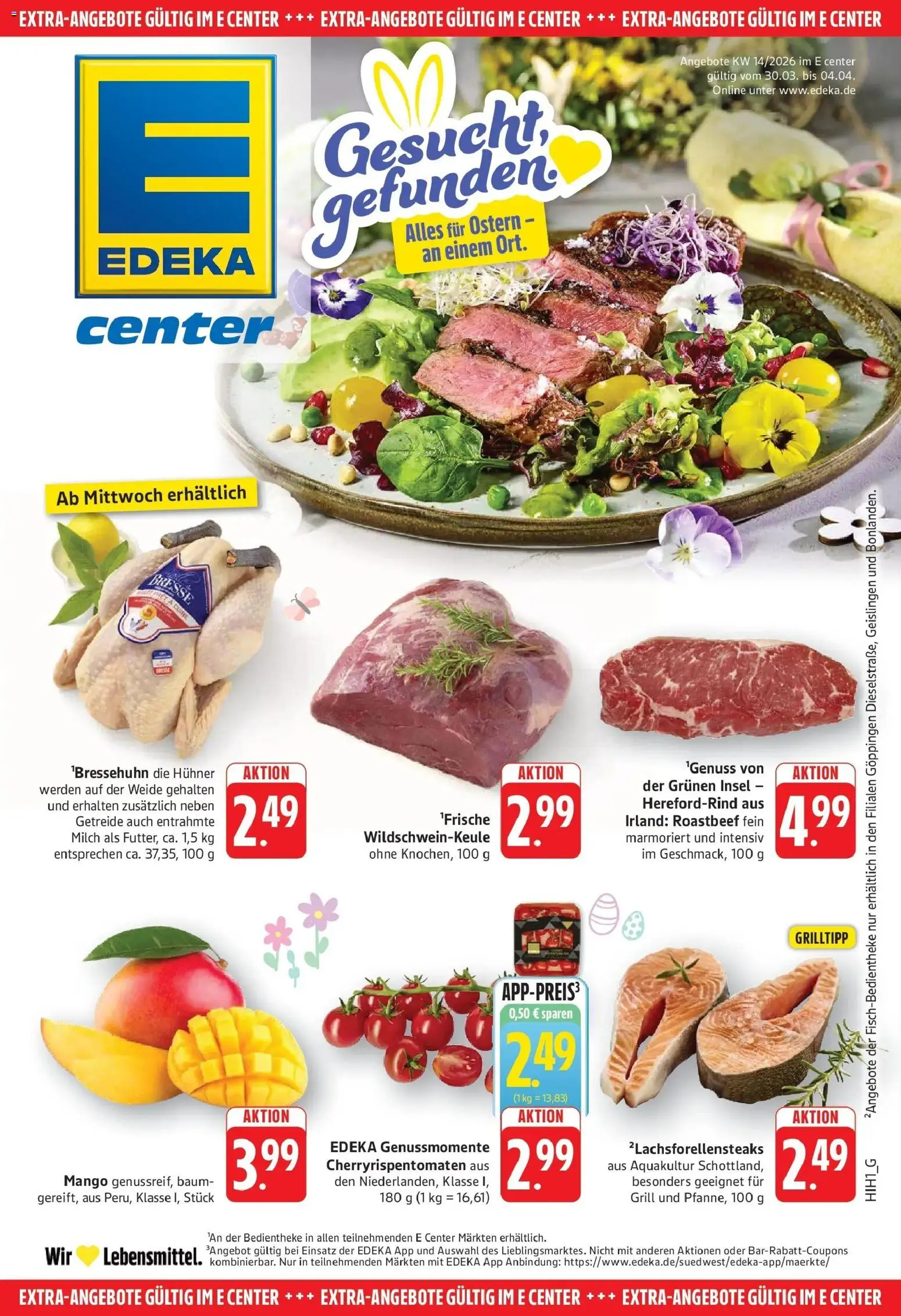 Edeka prospekt Göppingen	 – gültig ab 29.03.2026 | Seite: 29 | Produkte: Grill, Milch, Mango, Getreide