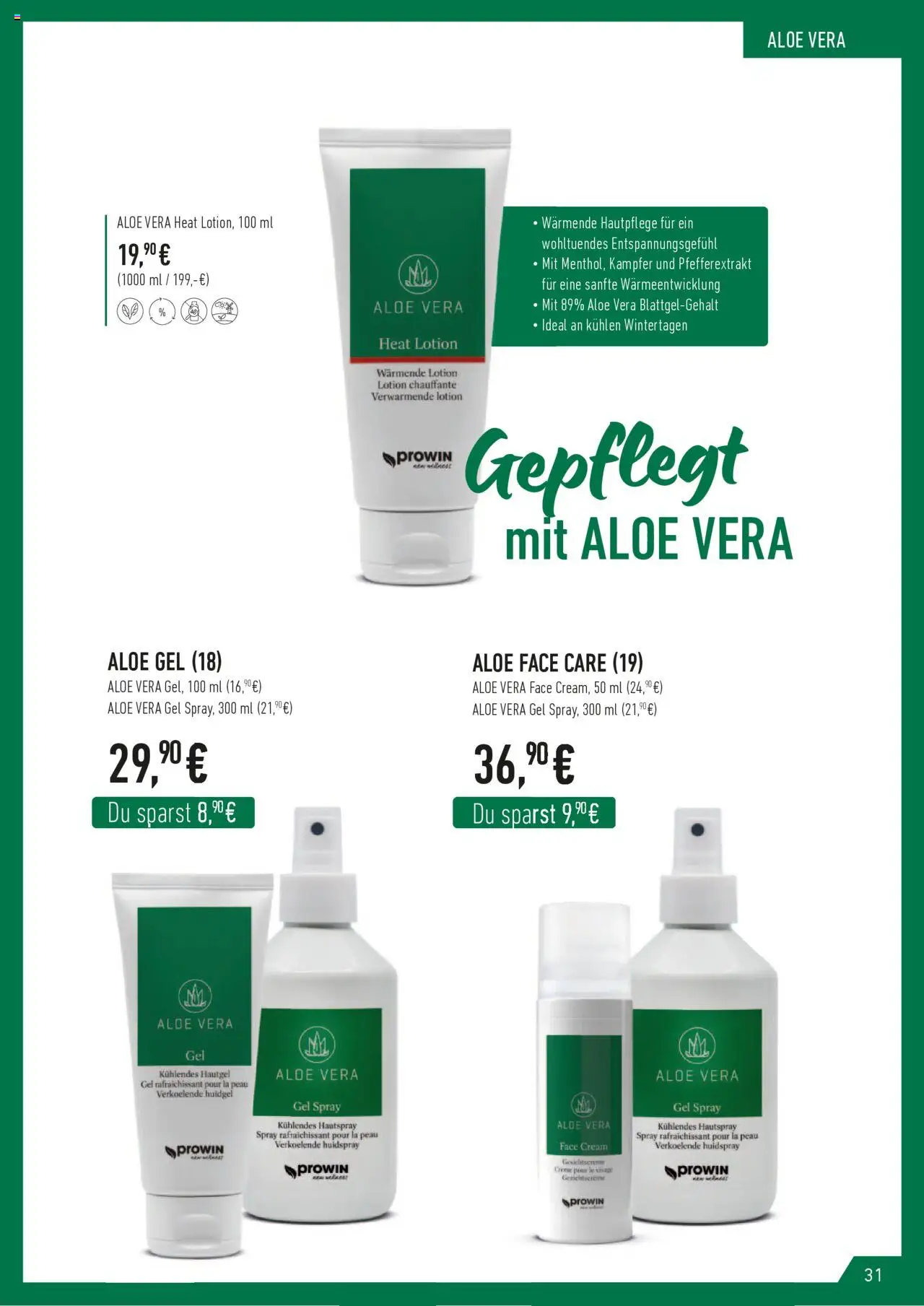 Katalog ProWin New Wellness  – gültig ab 01.10.2025 | Seite: 31 | Produkte: Creme