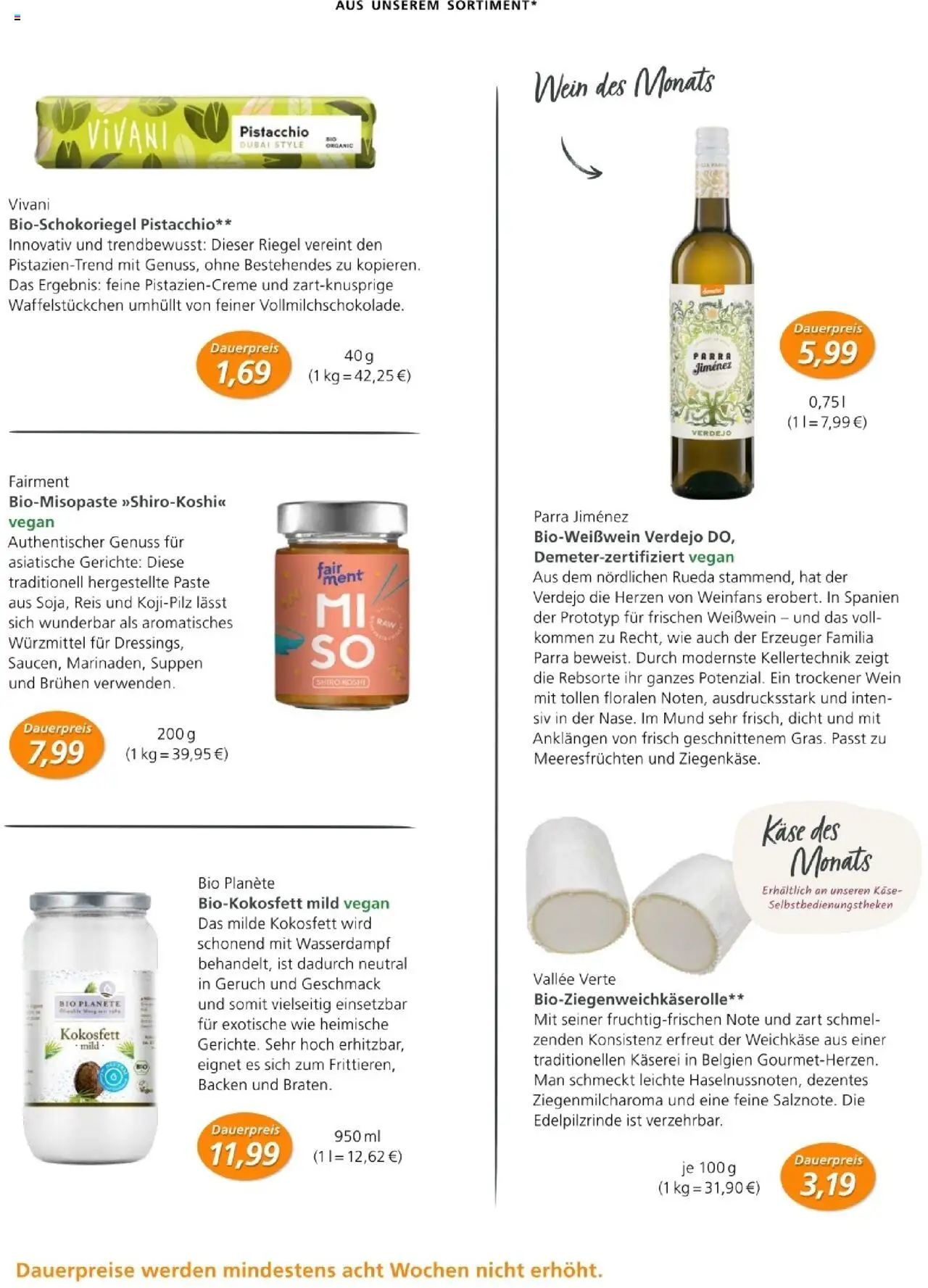 Alnatura Prospekt - gültig ab dem 01.08.2025 | Seite: 45 | Produkte: Käse, Weißwein, Wein, Reis