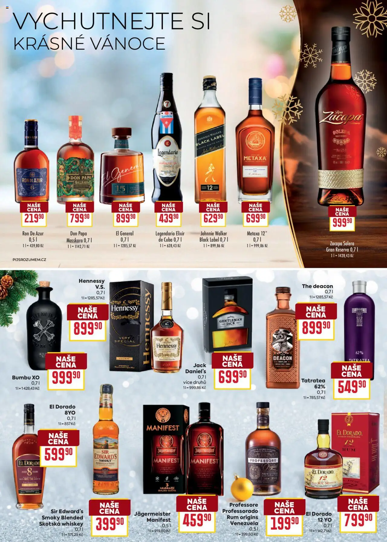 Billa leták - Vánoce Dry od 22.10.2025 | Strana: 2 | Produkty: Whiskey, Gentleman Jack, Don papa, Metaxa 12