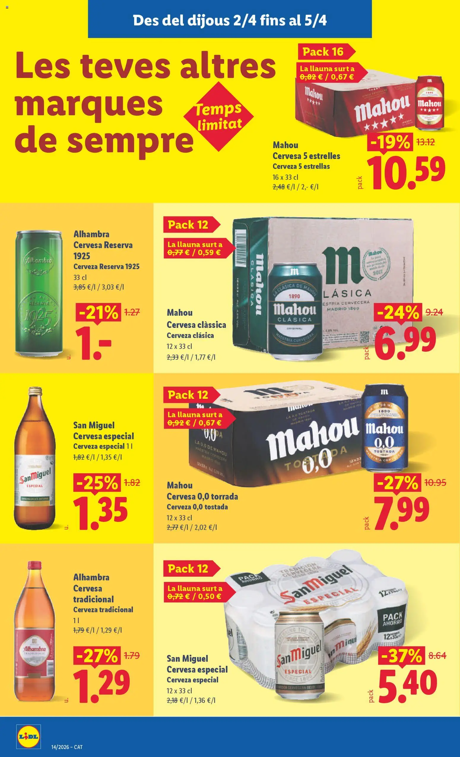 Lidl folleto │ válido desde el 30.03.2026 | Página: 40 | Productos: Cerveza