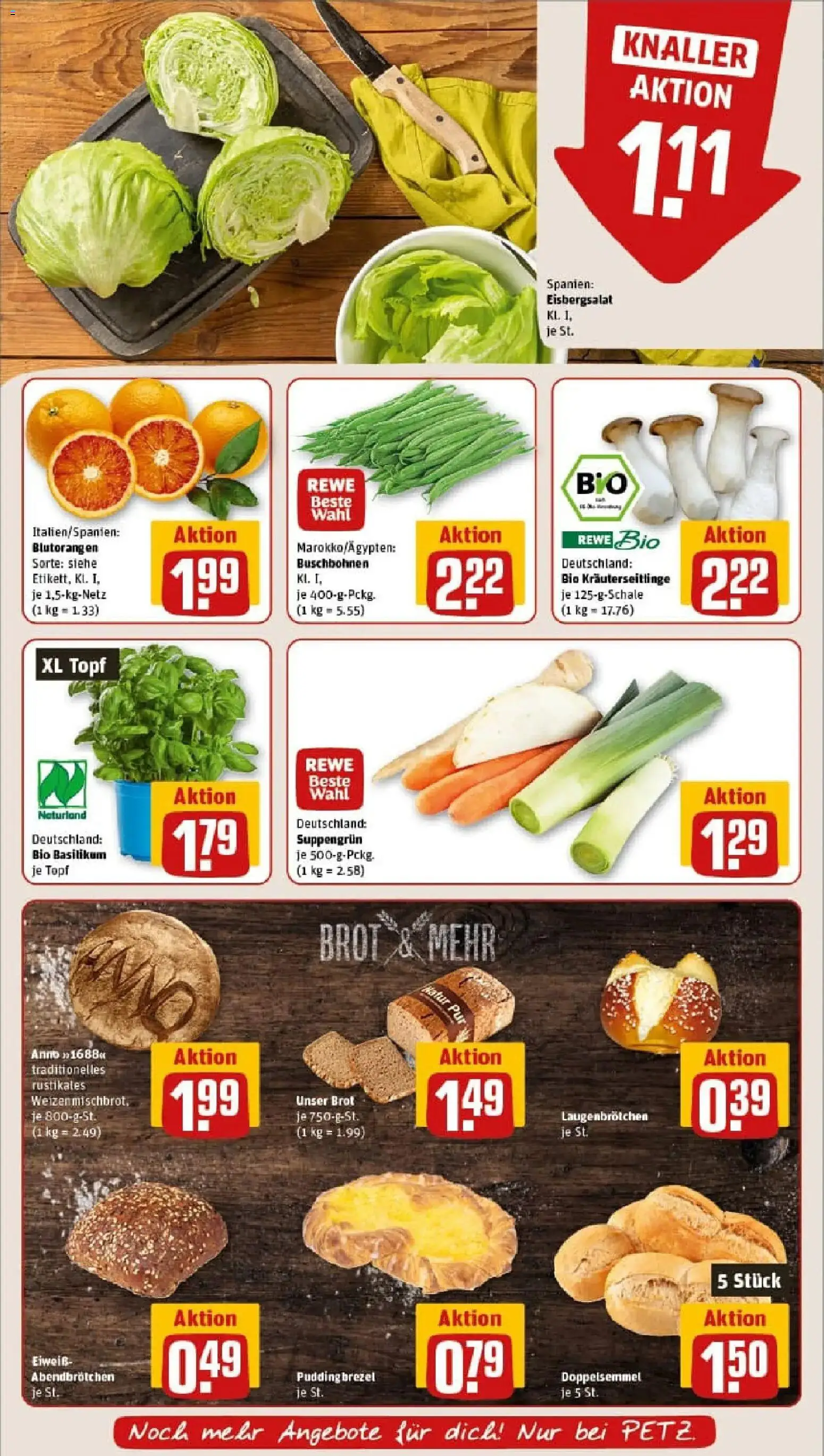 Rewe prospekt Pulsnitz	 – gültig ab 18.01.2026 | Seite: 9 | Produkte: Eisbergsalat, Pudding, Brot