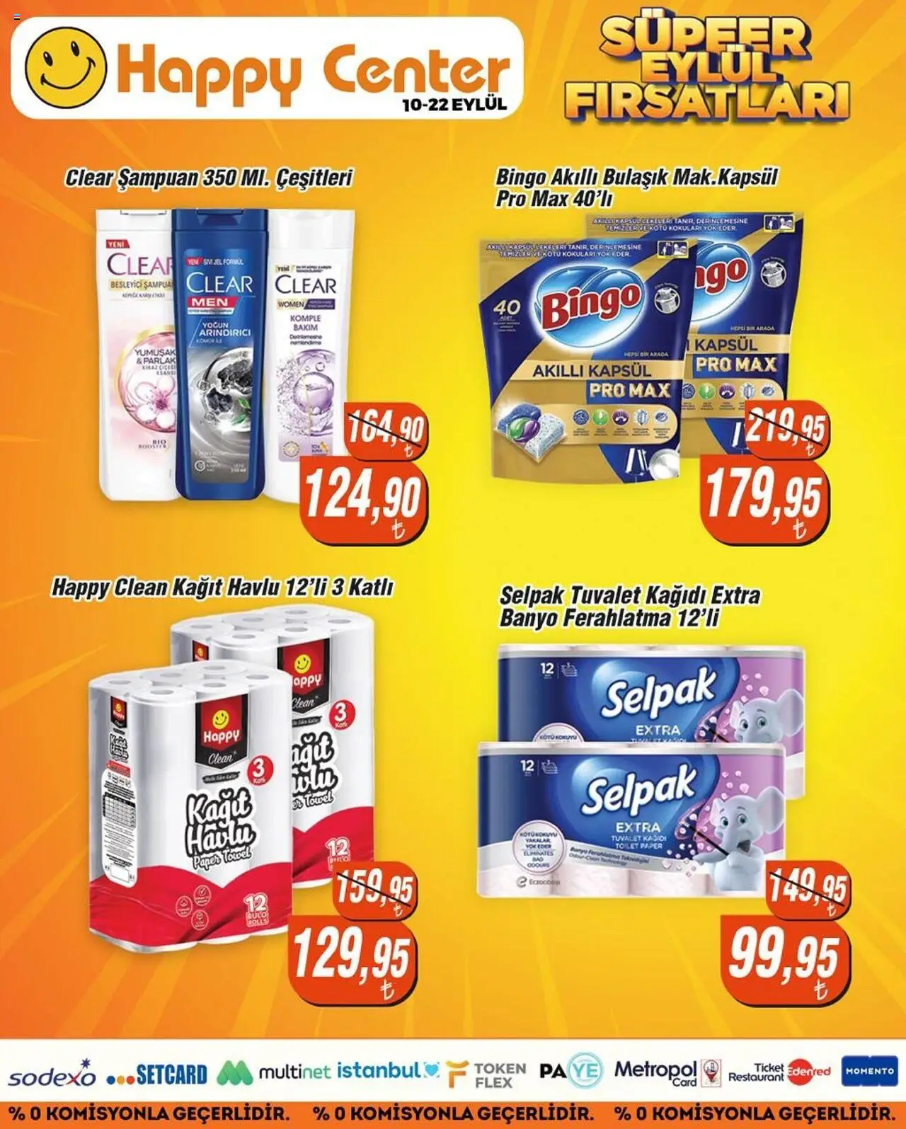 Happy Center Katalog - 10.09.2025 tarihinden itibaren geçerlidir | Sayfa: 15 | Ürünler: Banyo, Kağıt havlu, Tuvalet kağıdı, Kiraz