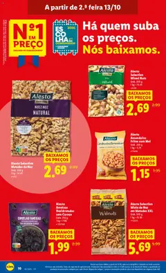 Pré-visualização Alesto Amendoins Fritos com Mel, Emb. 200 g, 1 kg = 5.75 válido de 13.10.2025 | Página: 10