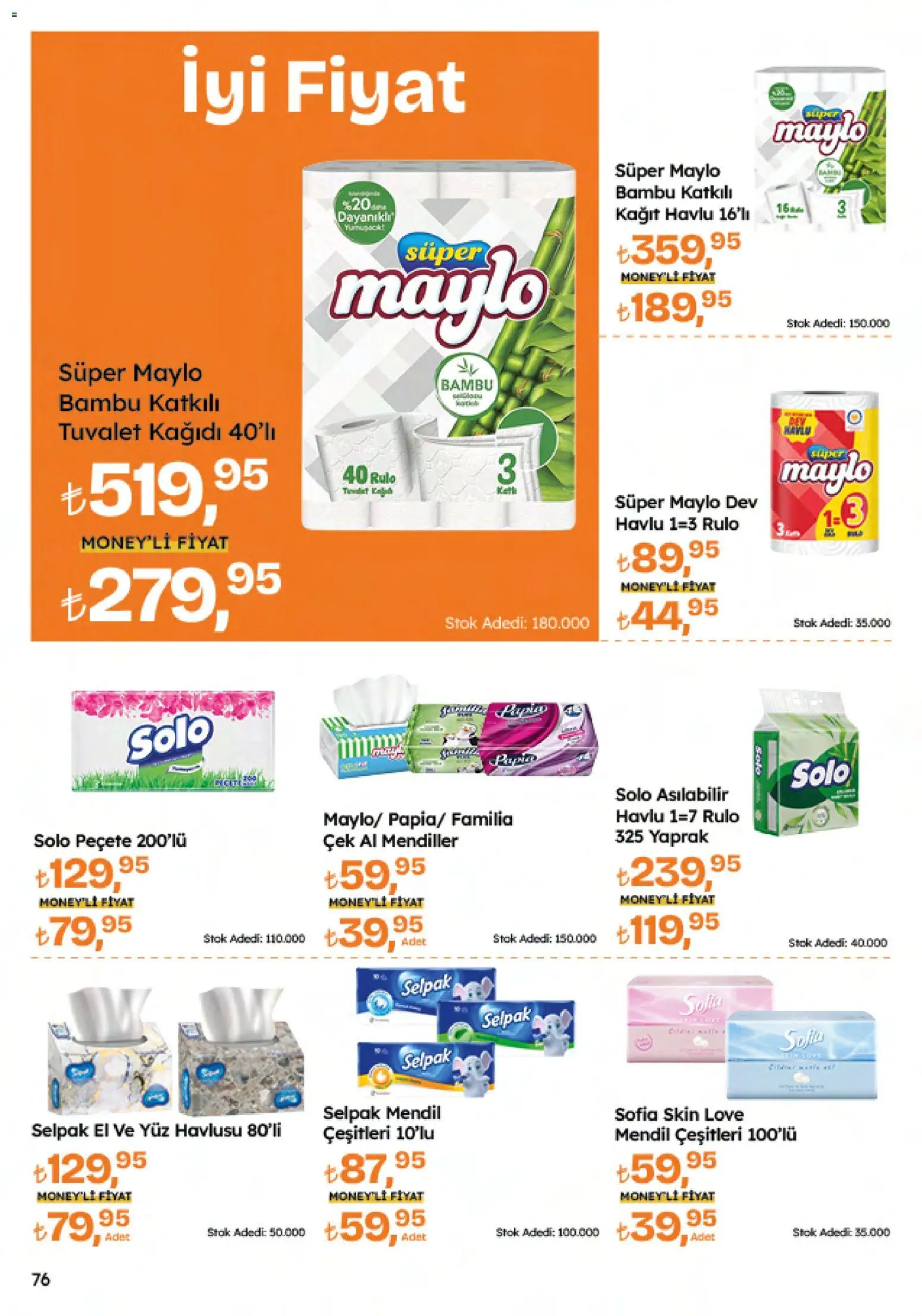 Migros Katalog - 5M Migroskop Dijital - 26.03.2026 tarihinden itibaren geçerlidir | Sayfa: 76 | Ürünler: Tuvalet, Kağıt havlu, Tuvalet kağıdı, Yüz havlusu