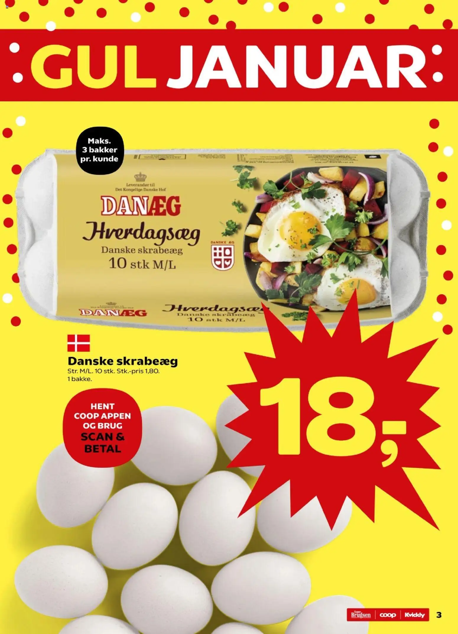 Kvickly tilbudsavis – gyldig fra 01.01.2026 | Side: 3 | Produkter: Æg
