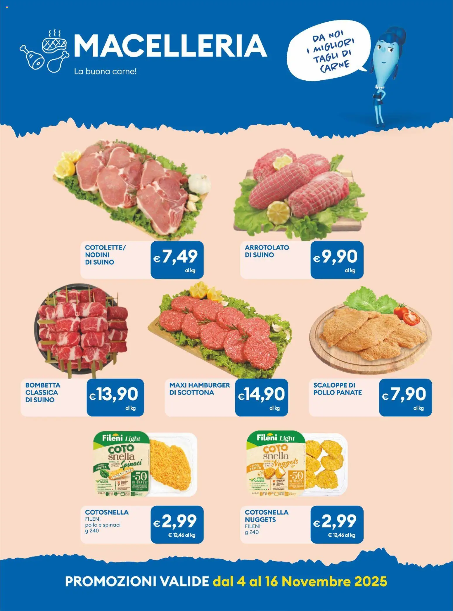 Volantino MD Discount del 04.11.2025 | Pagina: 20 | Prodotti: Pollo, Nuggets, Suino, Hamburger