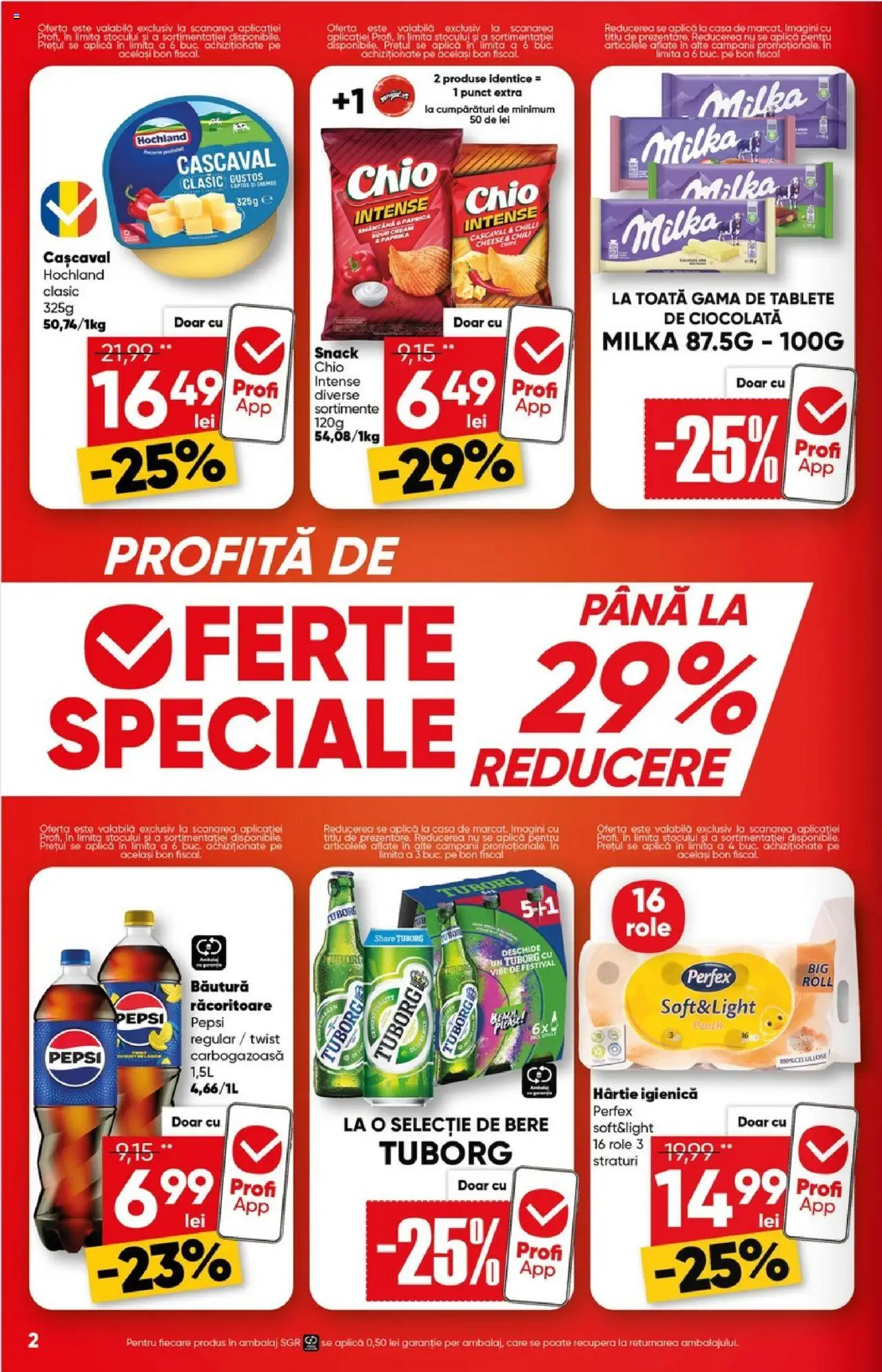 Noul catalog Profi – valabil de la 17.09.2025 | Pagină: 2 | Produse: Chilli, Cașcaval, Ciocolată, Bere