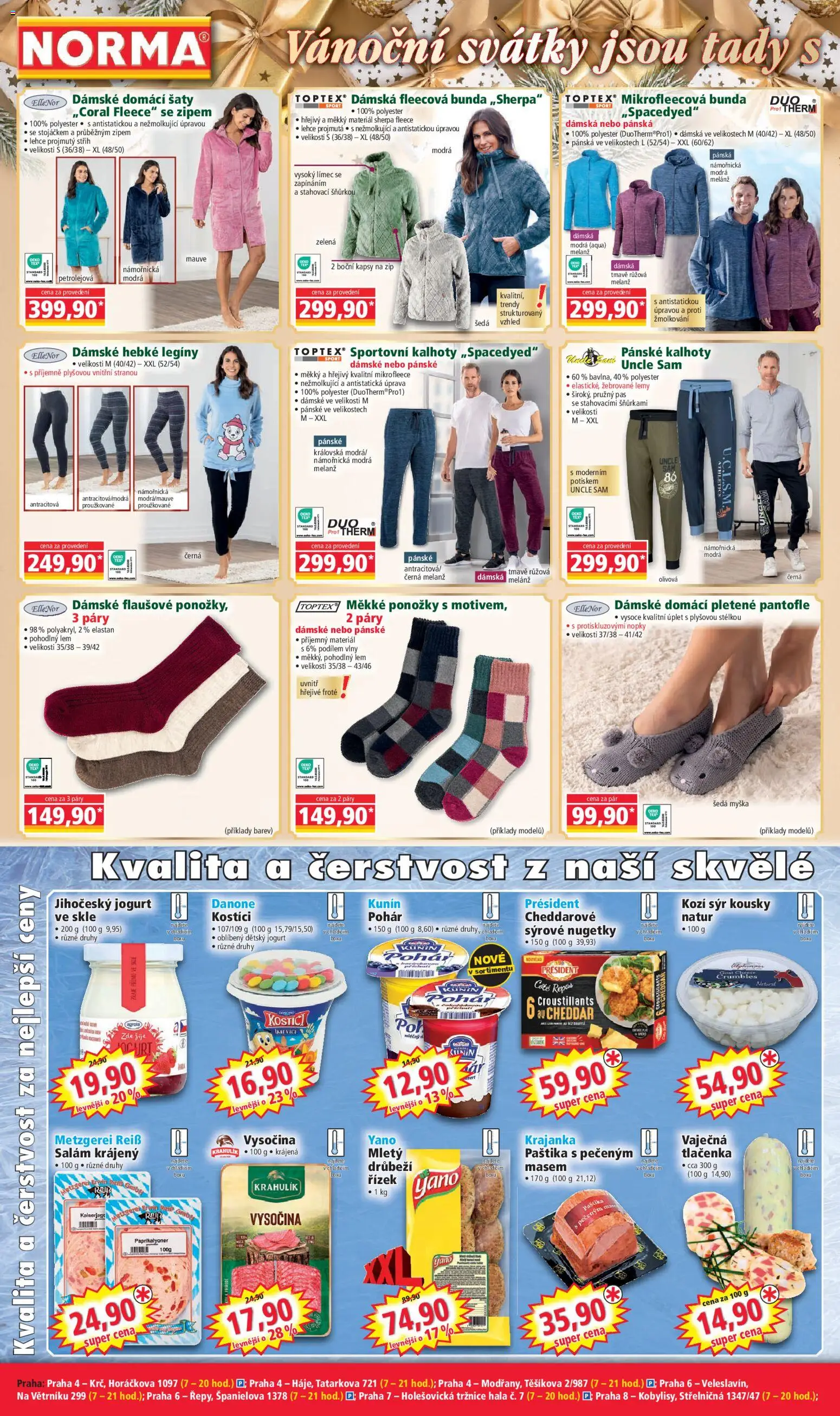 Norma leták od 22.12.2025 | Strana: 2 | Produkty: Sýr, Kostici, Ponožky, Salám