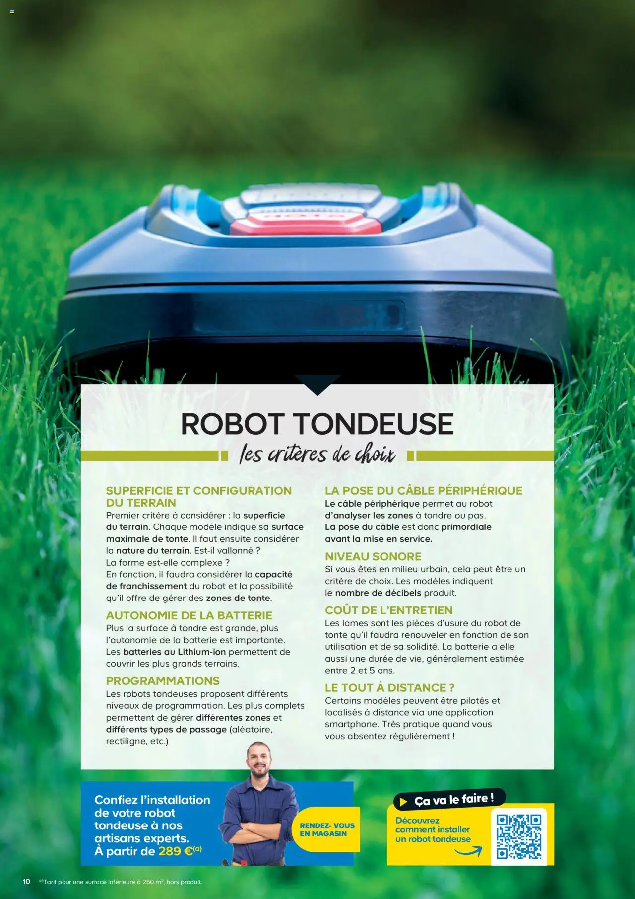  | Page: 10 | Produits: Câble, Robot, Tondeuse, Batterie