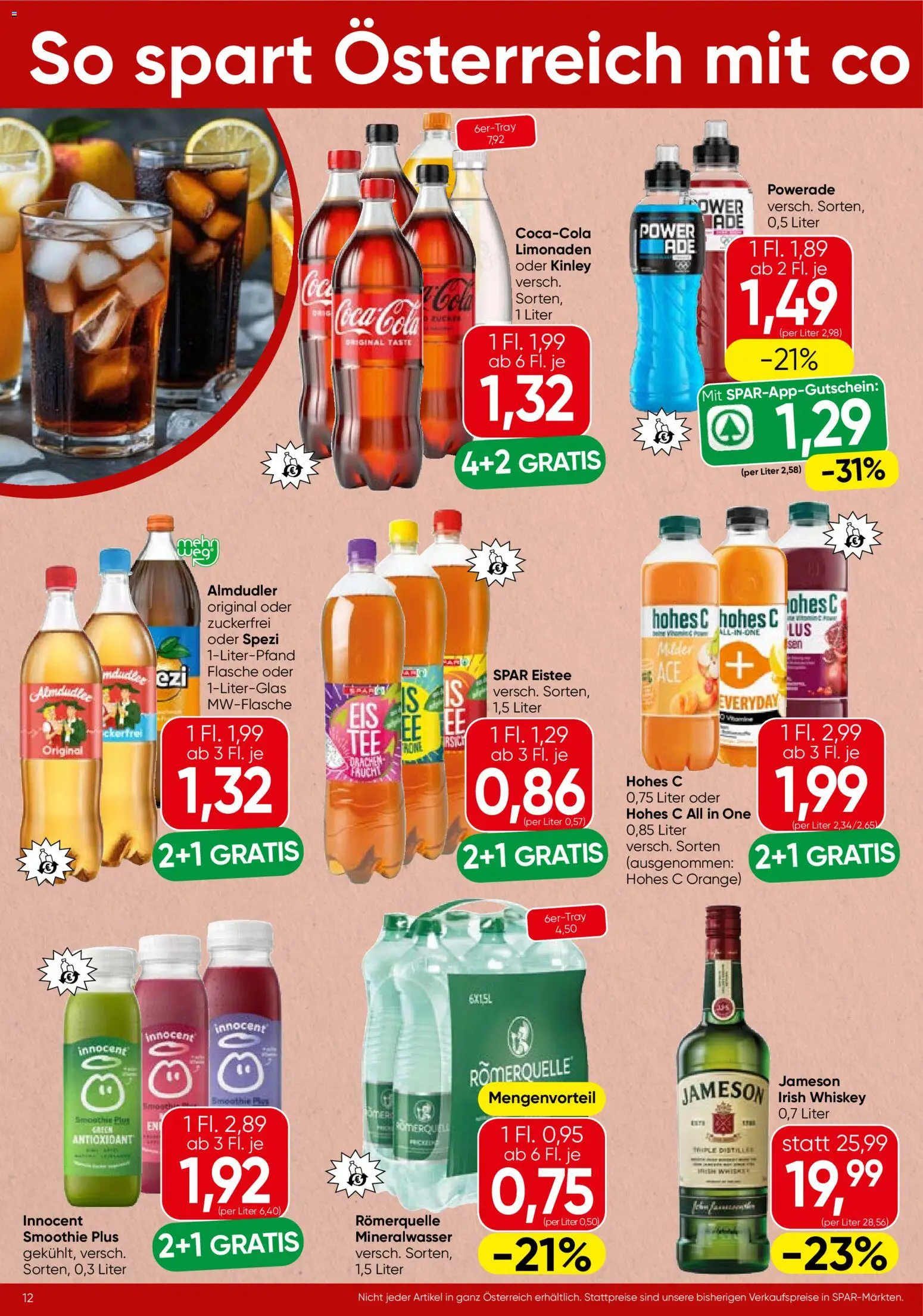 Spar Flugblatt - Oberösterreich gültig ab 12.03.2026 | Seite: 12 | Produkte: Whiskey