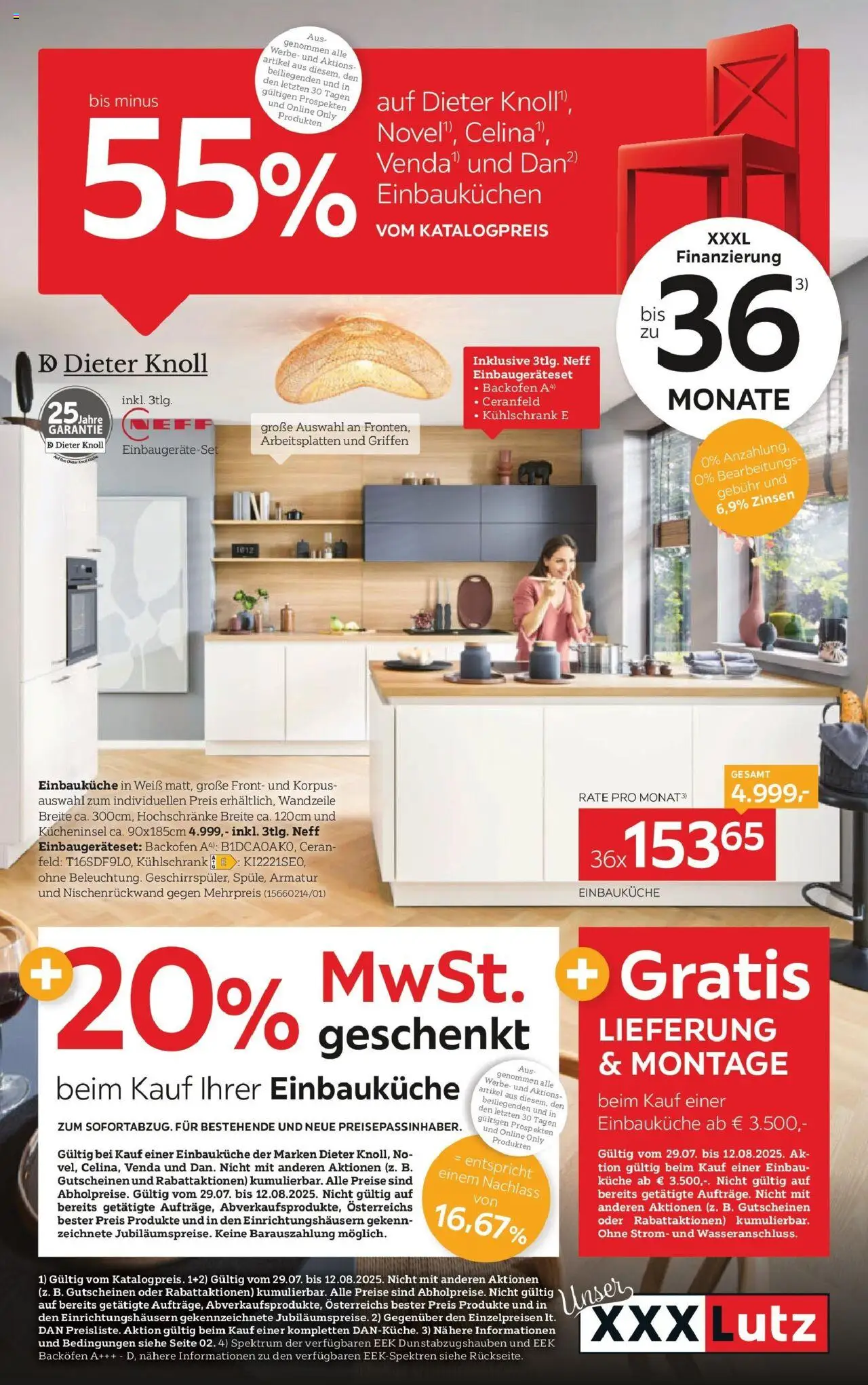 XXXLutz  Küchen Nolte gültig ab 29.07.2025 | Seite: 1 | Produkte: Kühlschrank