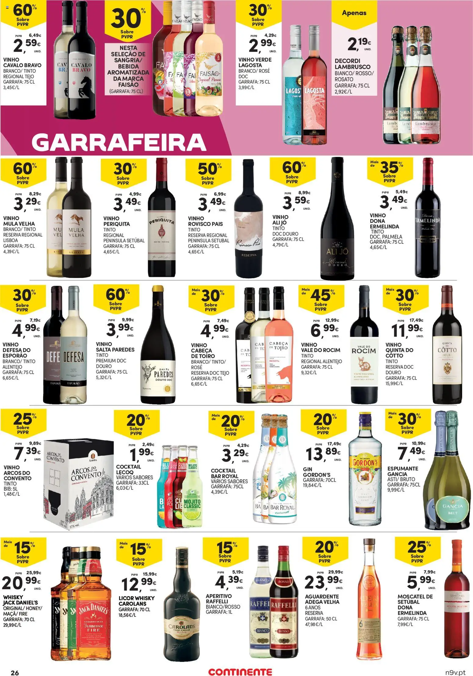 Continente - Açores │ válido de 30.10.2025 | Página: 26 | Produtos: Espumante, Lagosta, Licor, Gin