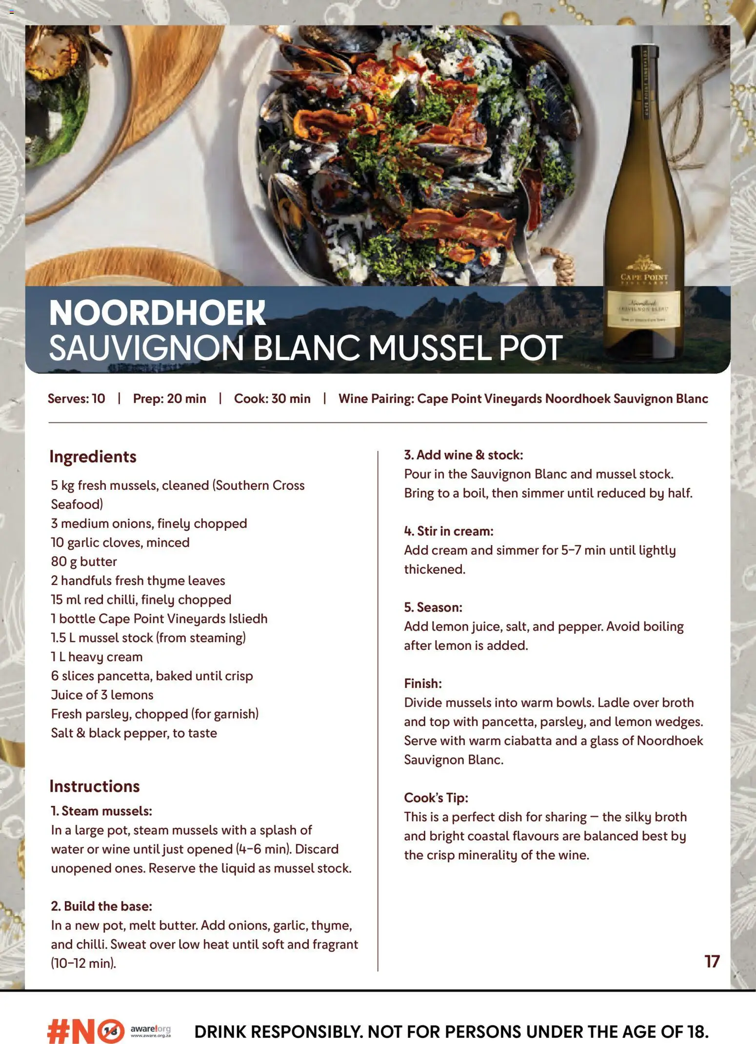 New Makro catalogue – valid from 12.12.2025 | Page: 17 | Products: Wine, Cream, Seafood, Lemon