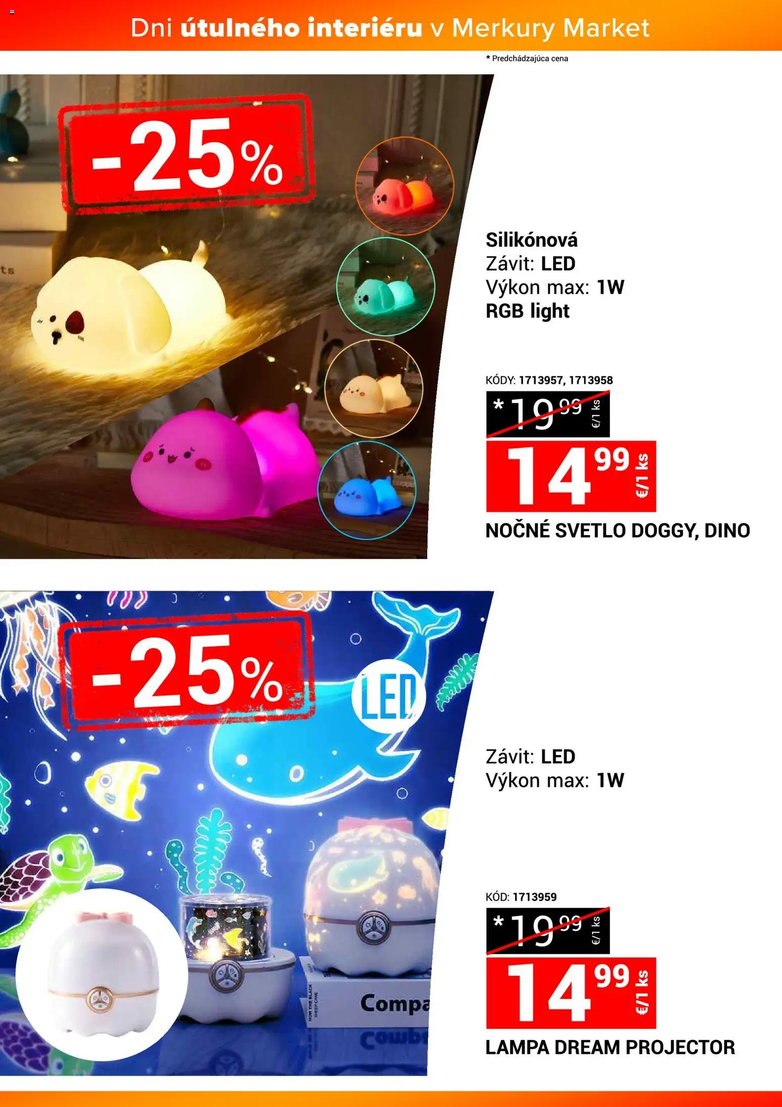 Nové Merkury Market akcie – leták je platný od 22.11.2025 | Strana: 8 | Produkty: Lampa, Nočné svetlo, Svetlo