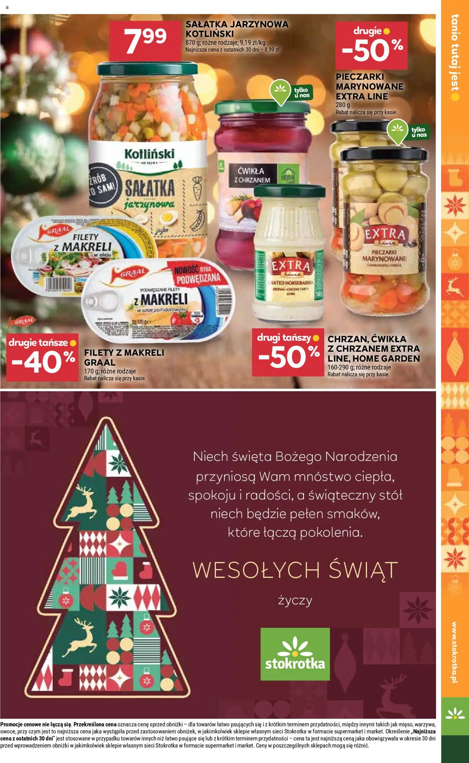 Stokrotka Gazetka od 18.12.2025 | Strona: 32 | Produkty: Pieczarki, Stokrotka, Ryba, Sałatka