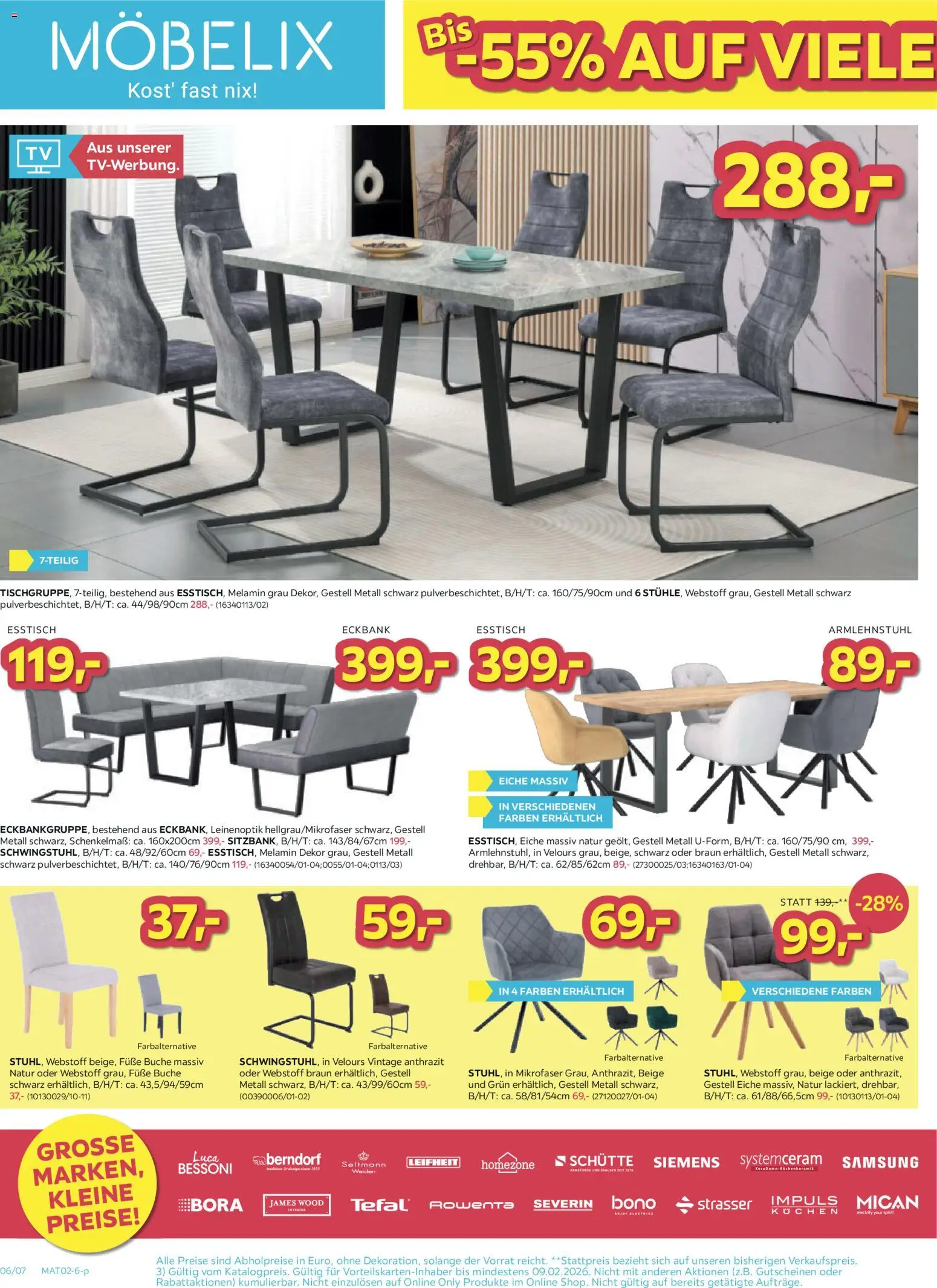 Möbelix Flugblatt gültig ab 02.02.2026 | Seite: 6 | Produkte: Samsung