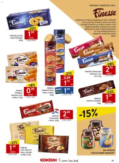 FINESSE ČOKOLADA odabrane vrste, Chocolate of various types, 250-270g - Pregled kataloga iz trgovine Konzum, vrijedi od 15.04.2026 | Stranica: 35