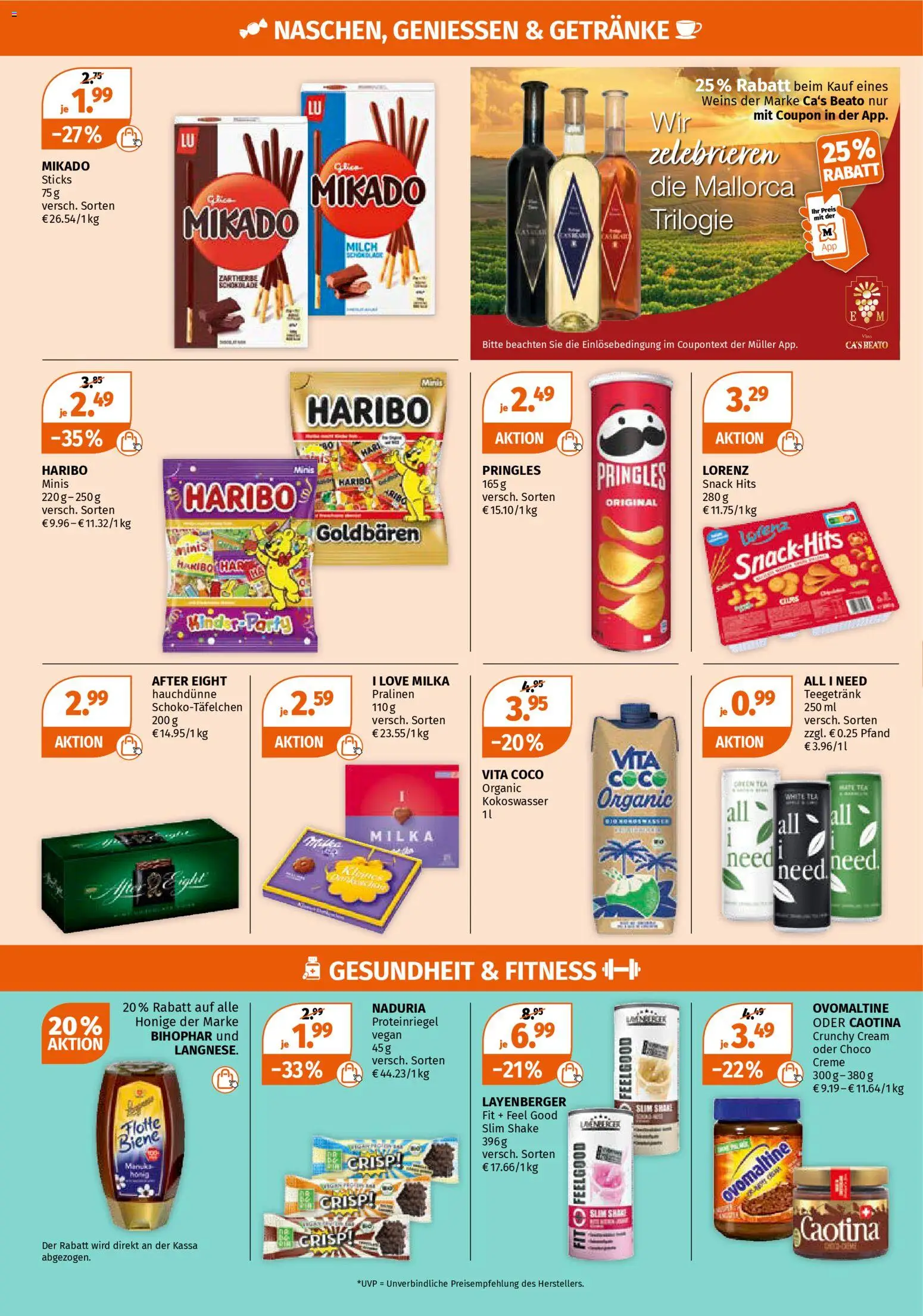 Müller Flugblatt gültig ab 23.03.2026 | Seite: 10 | Produkte: Milch, Creme