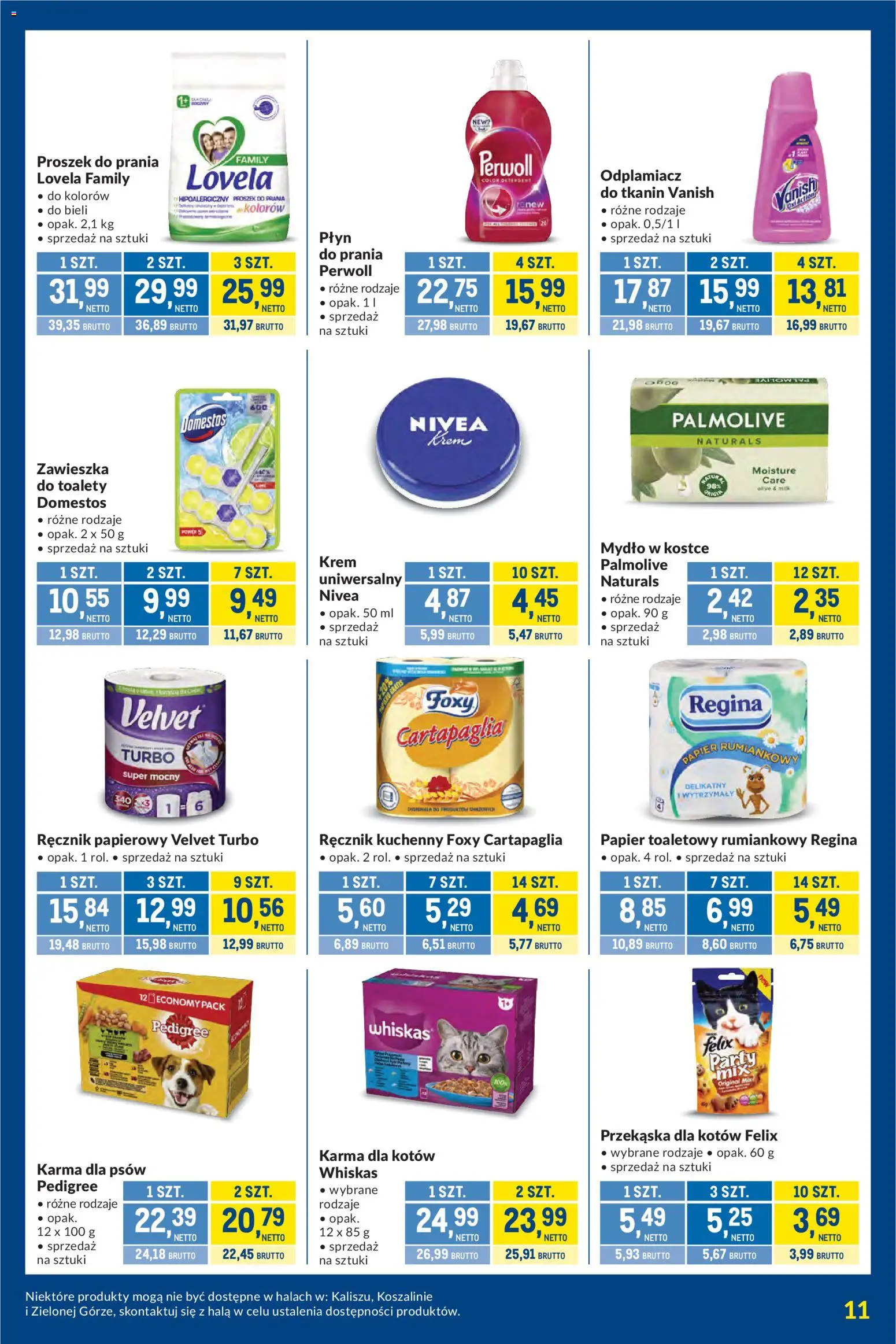 Makro gazetka - Kupujesz więcej płacisz mniej od 17.03.2026 | Strona: 11 | Produkty: Vanish, Domestos, Proszek do prania, Odplamiacz
