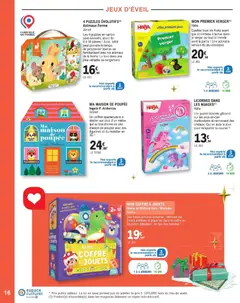 E.Leclerc - Prévisualisation de MA MAISON DE POUPÉE, Un coffret spectaculaire à déplier sur plus d'un mètre qui se transforme en une maison de poupée avec des figurines et du mobilier en 3D ! valide à partir de 11.11.2025 | Page: 16 | Produits: Poupée, Maison de poupée, Jouets, Figurines